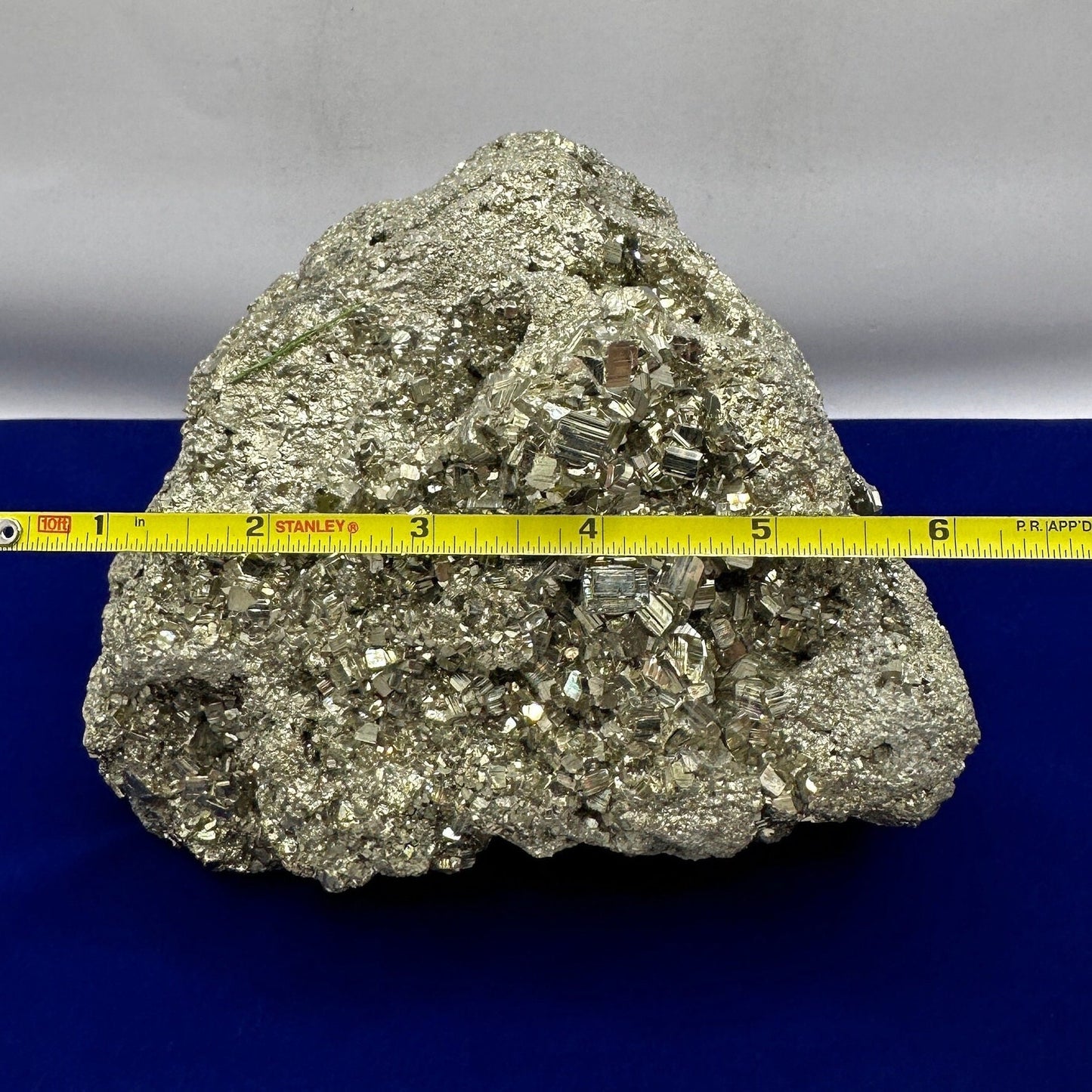 Beautiful Large Pyrite Specimen, Raw Pyrite, Balance, Peruvian Pyrite, willpower, Office Decor, Office Decor, Fools Gold, 7 lbs 13.1 ounces