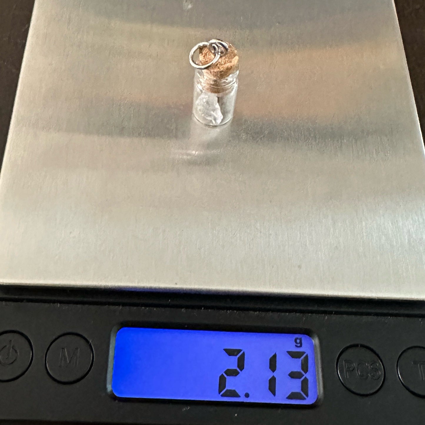 Three Mars in a Bottle Pendants, Lot of 3, Mars Shergottite, Amgala 001 Mars Meteorite, Martian Meteorite, Handmade Pendant, Astronomy Gift