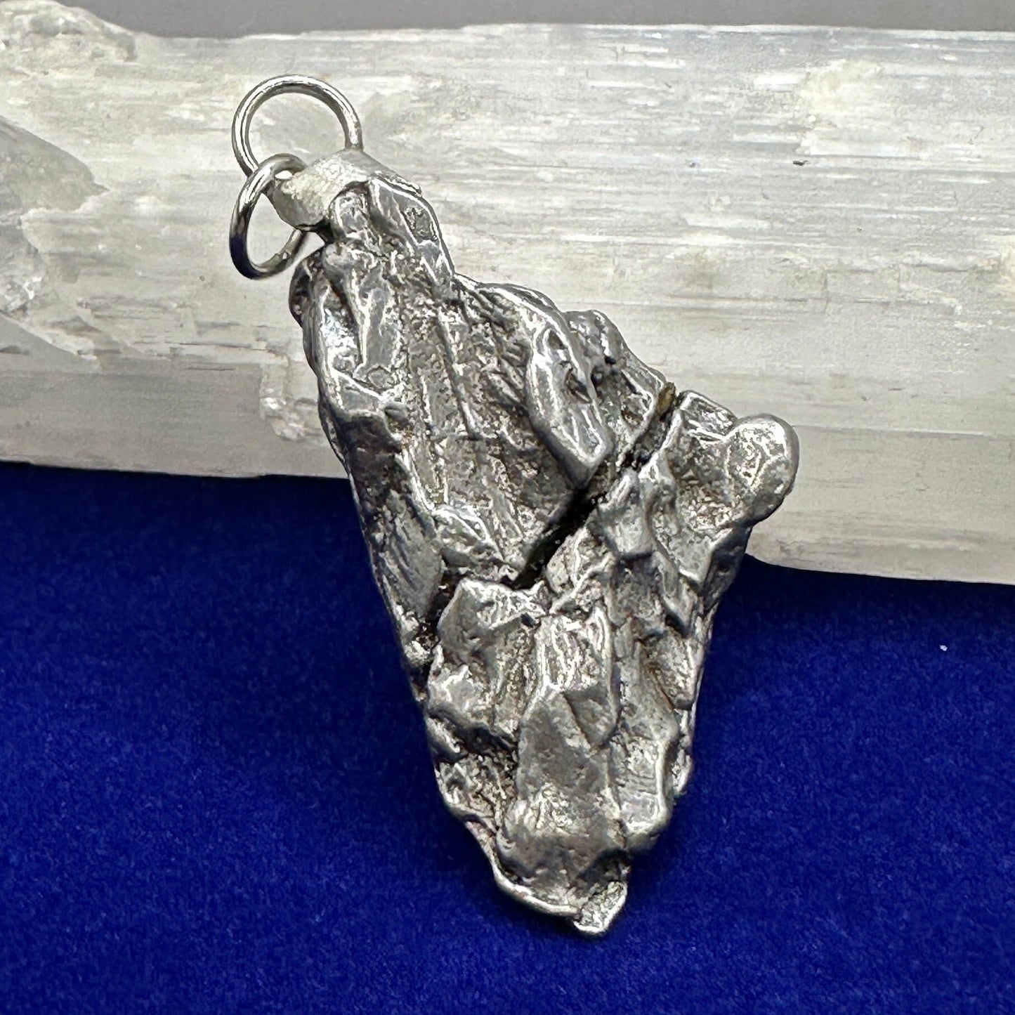 Beautiful Meteorite Campo del Cielo Pendant 25.01 grams, Astronomy Gift, Authentic Meteorite, Meteorite Jewelry, Meteorite Pendant, COA