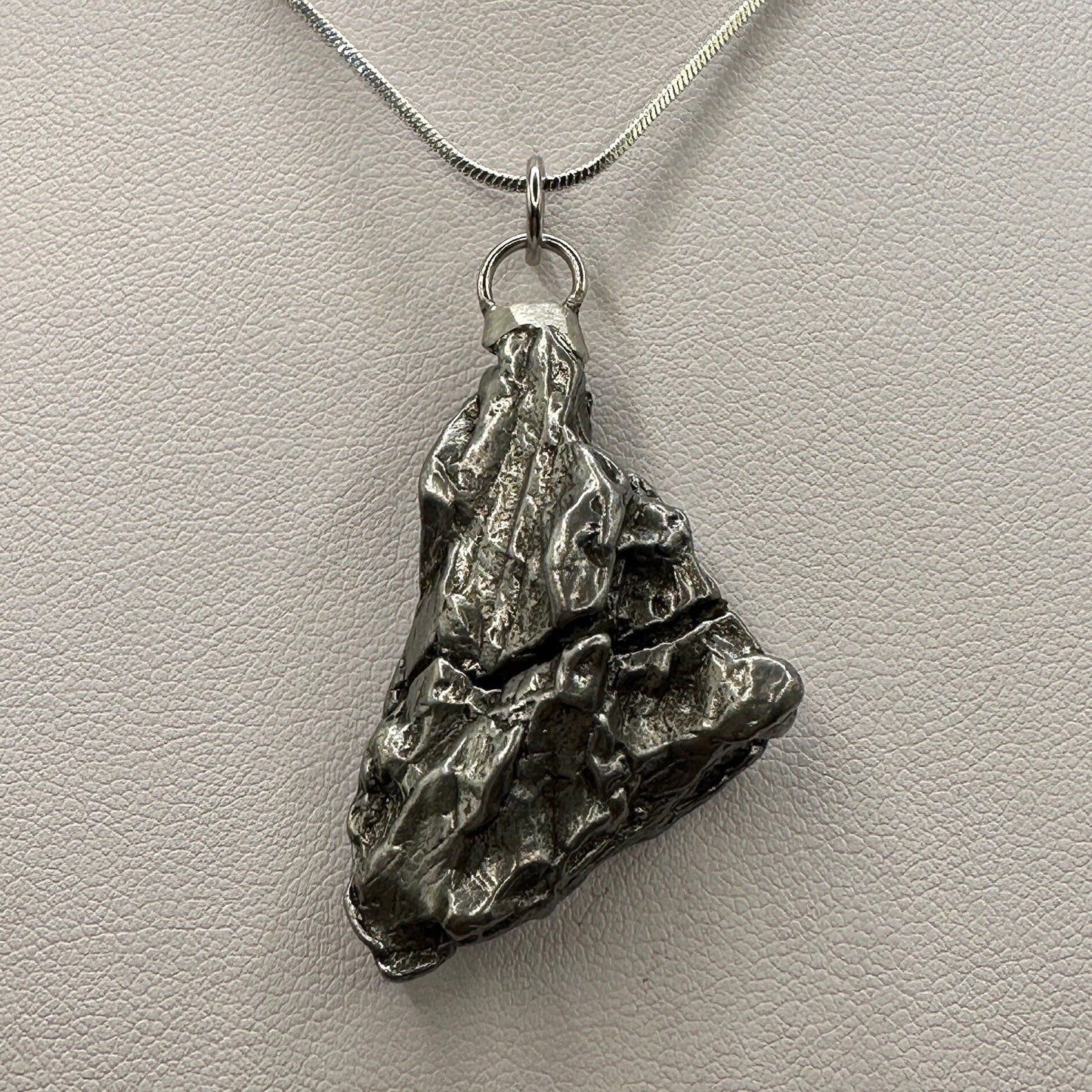 Beautiful Meteorite Campo del Cielo Pendant 25.01 grams, Astronomy Gift, Authentic Meteorite, Meteorite Jewelry, Meteorite Pendant, COA