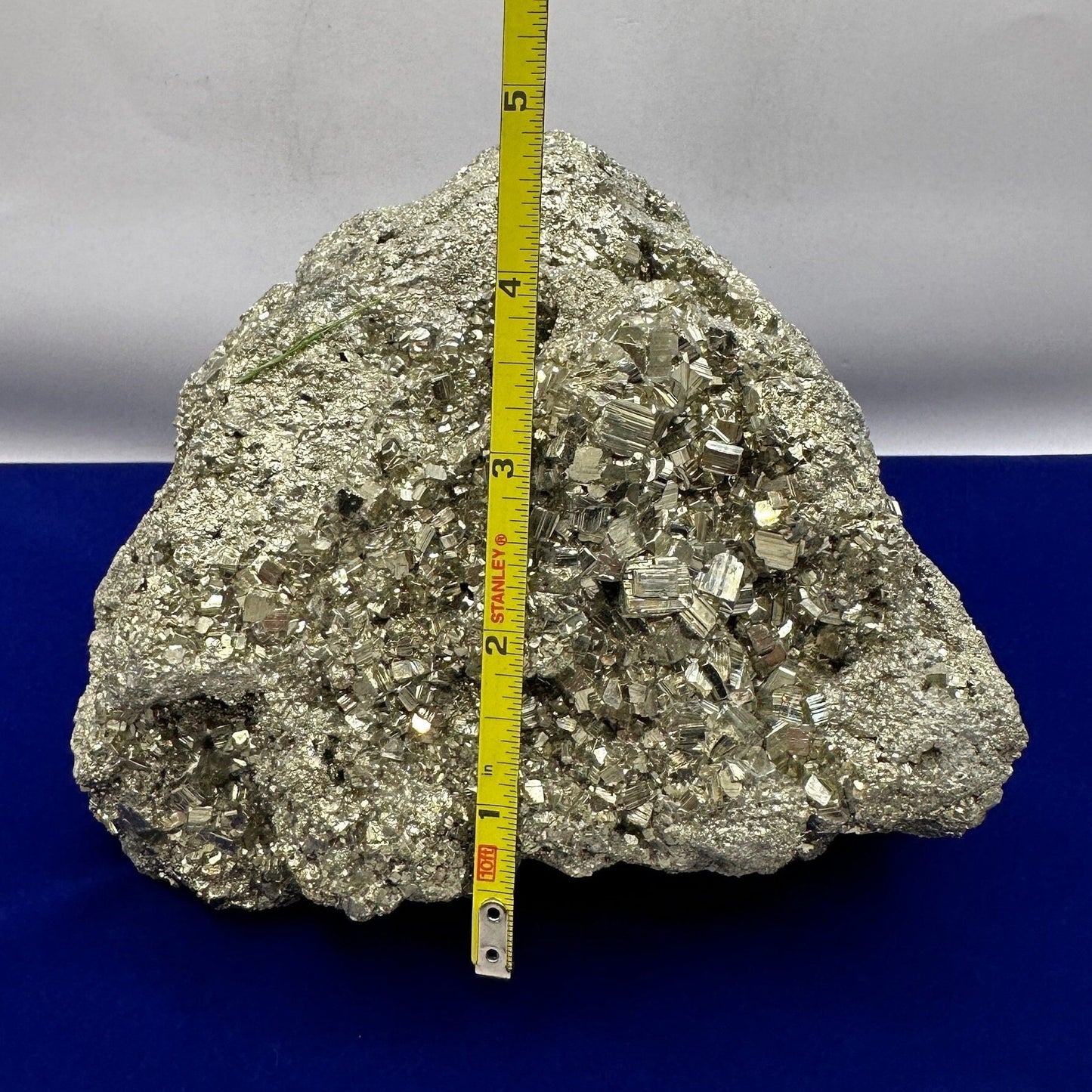 Beautiful Large Pyrite Specimen, Raw Pyrite, Balance, Peruvian Pyrite, willpower, Office Decor, Office Decor, Fools Gold, 7 lbs 13.1 ounces