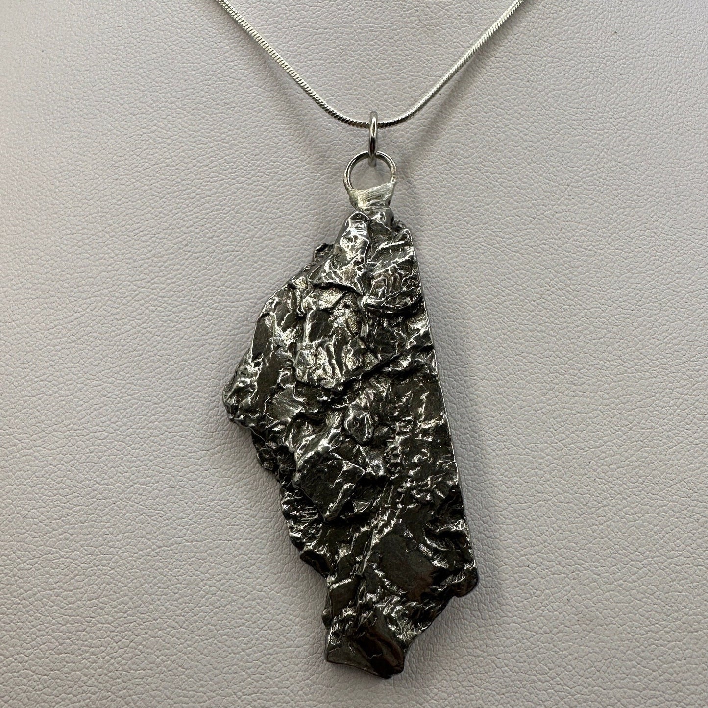 Beautiful Meteorite Campo del Cielo Pendant 33.97 grams, Astronomy Gift, Authentic Meteorite, Meteorite Jewelry, Meteorite Pendant, COA