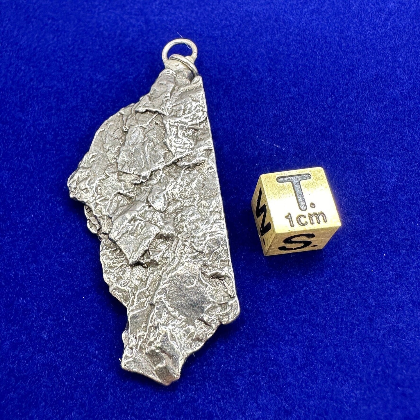 Beautiful Meteorite Campo del Cielo Pendant 33.97 grams, Astronomy Gift, Authentic Meteorite, Meteorite Jewelry, Meteorite Pendant, COA