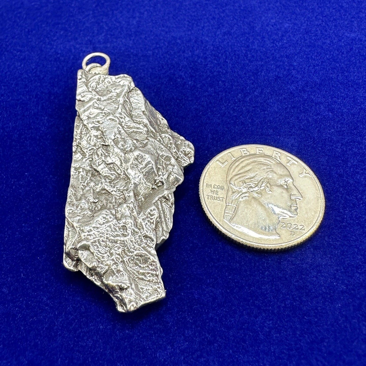 Beautiful Meteorite Campo del Cielo Pendant 33.97 grams, Astronomy Gift, Authentic Meteorite, Meteorite Jewelry, Meteorite Pendant, COA