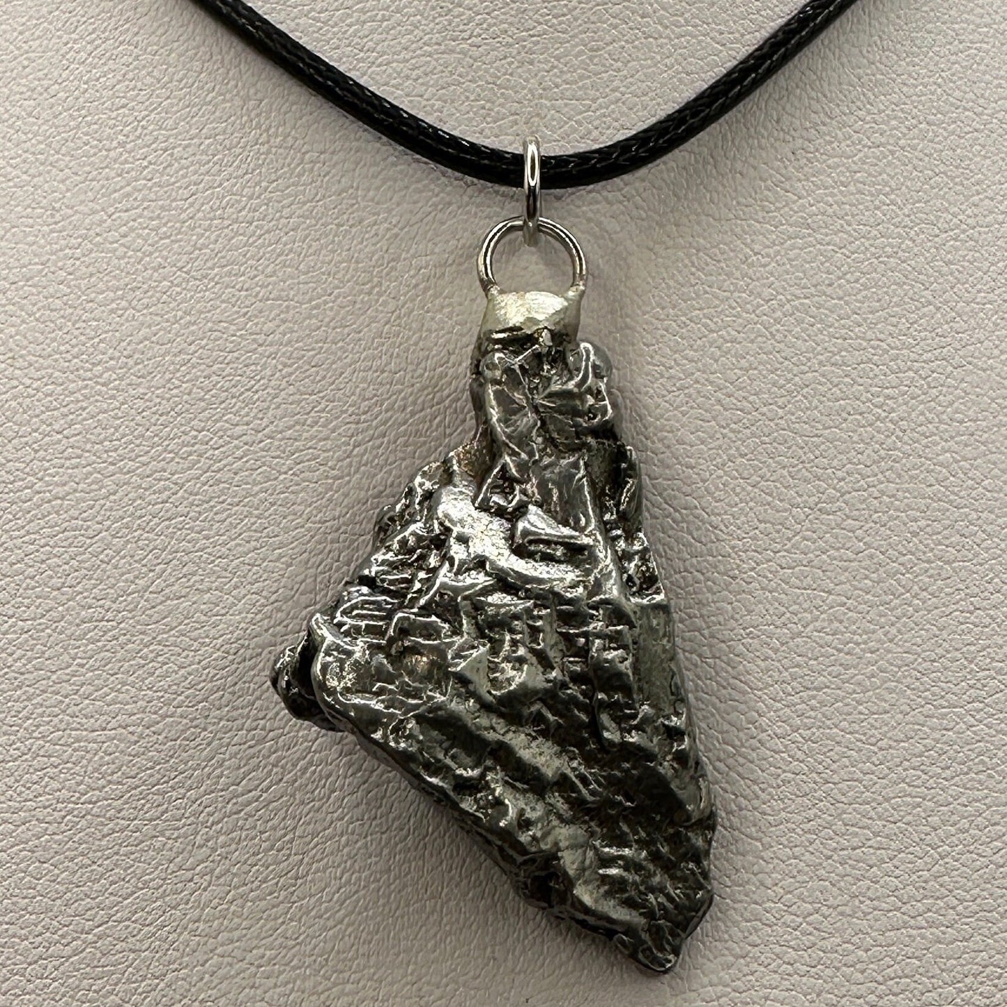 Beautiful Meteorite Campo del Cielo Pendant 25.01 grams, Astronomy Gift, Authentic Meteorite, Meteorite Jewelry, Meteorite Pendant, COA