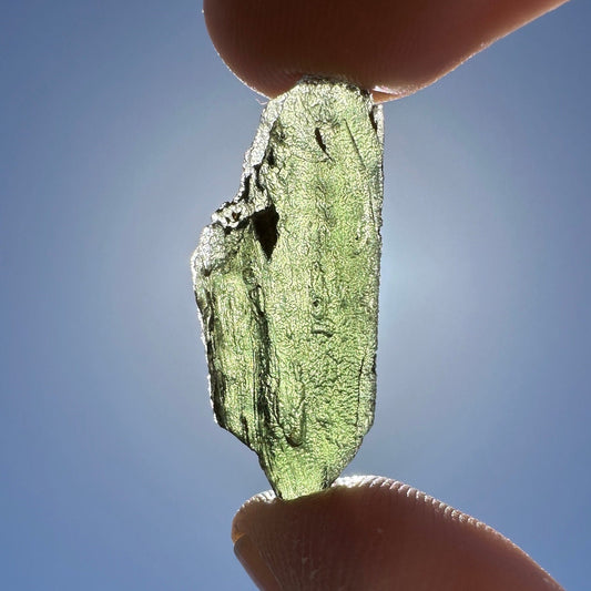 Moldavite Tektite Specimen, High Quality, Transformation, Manifestation, Reiki, Athentic, Moldavite Crystal, 2.78 grams|13.9 carats