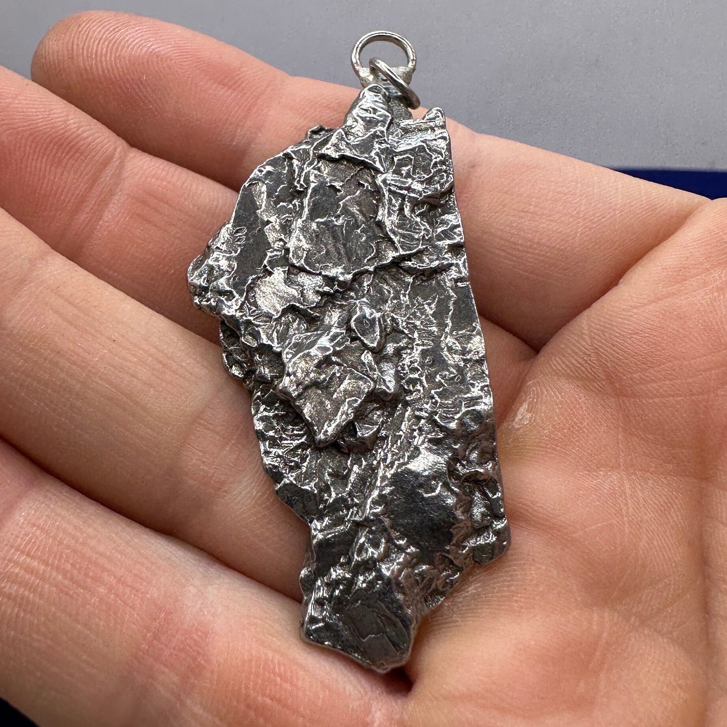 Beautiful Meteorite Campo del Cielo Pendant 33.97 grams, Astronomy Gift, Authentic Meteorite, Meteorite Jewelry, Meteorite Pendant, COA