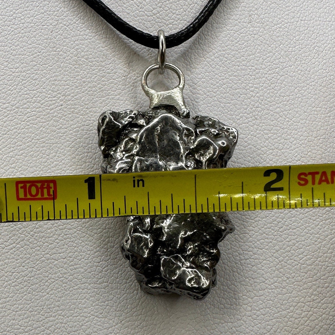 Beautiful Meteorite Campo del Cielo Pendant 18.34 Grams, Astronomy Gift, Authentic Meteorite, Meteorite Jewelry, Meteorite Pendant, COA