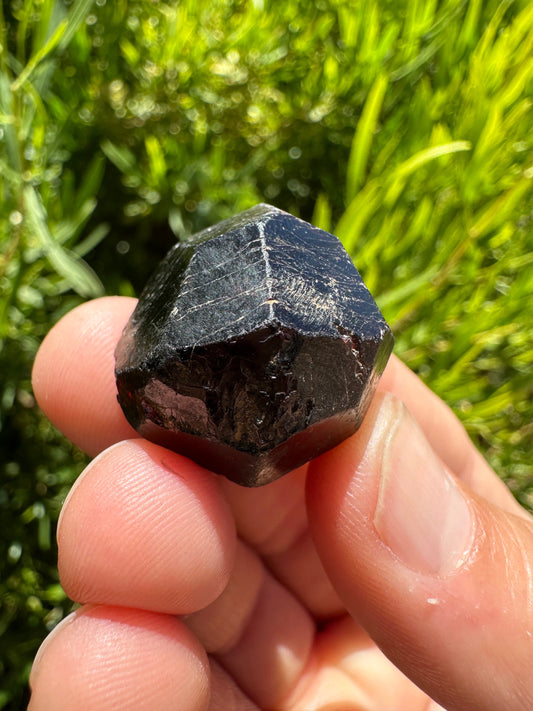 Almandine Garnet, Garnet, Morocco, Natural Garnet, Authentic, Manifestation, Protection, Rock Collection, Dodecahedron, 24.38 grams