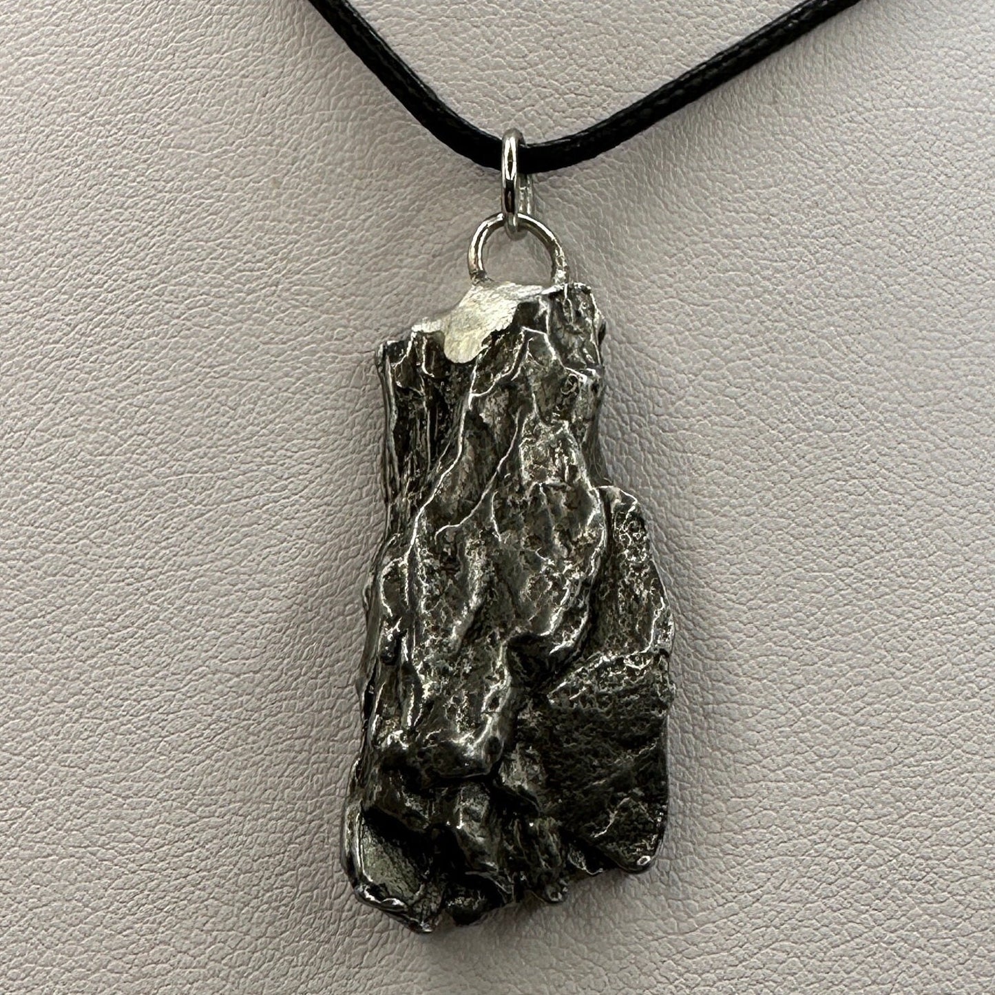 Beautiful Meteorite Campo del Cielo Pendant 17.76 grams, Astronomy Gift, Authentic Meteorite, Meteorite Jewelry, Meteorite Pendant, COA