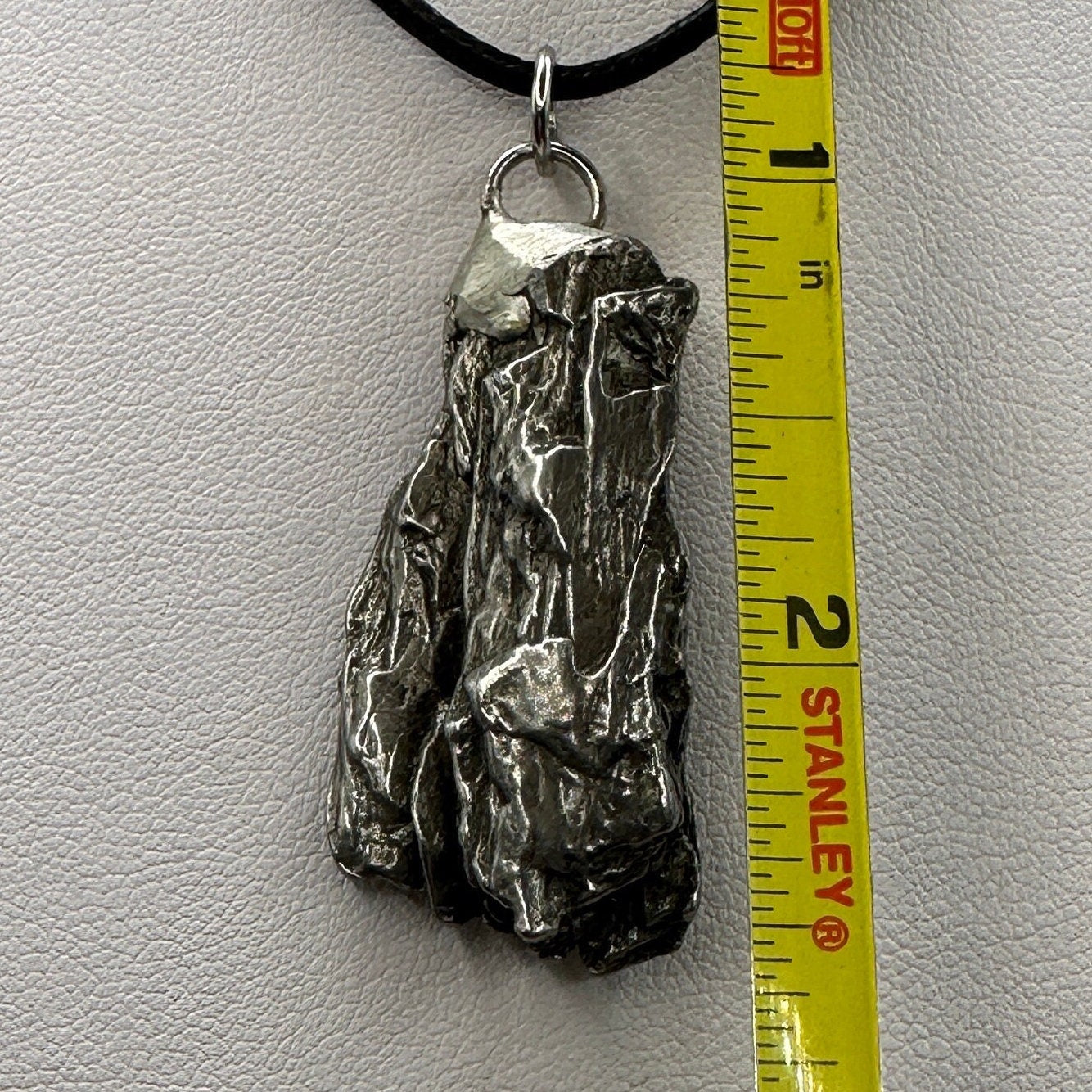 Beautiful Meteorite Campo del Cielo Pendant 17.76 grams, Astronomy Gift, Authentic Meteorite, Meteorite Jewelry, Meteorite Pendant, COA