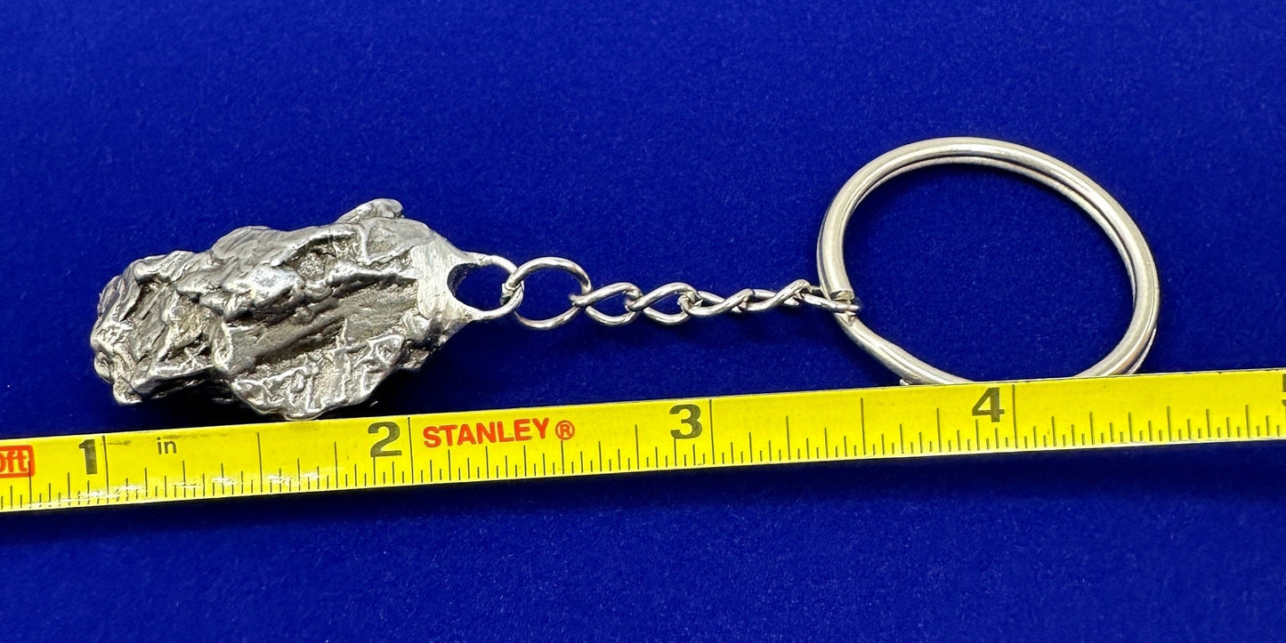 Rare Genuine Meteorite Campo del Cielo Keychain 35.65 grams, Beautiful and unique meteorite formation, Astronomy Gift, Space Gift