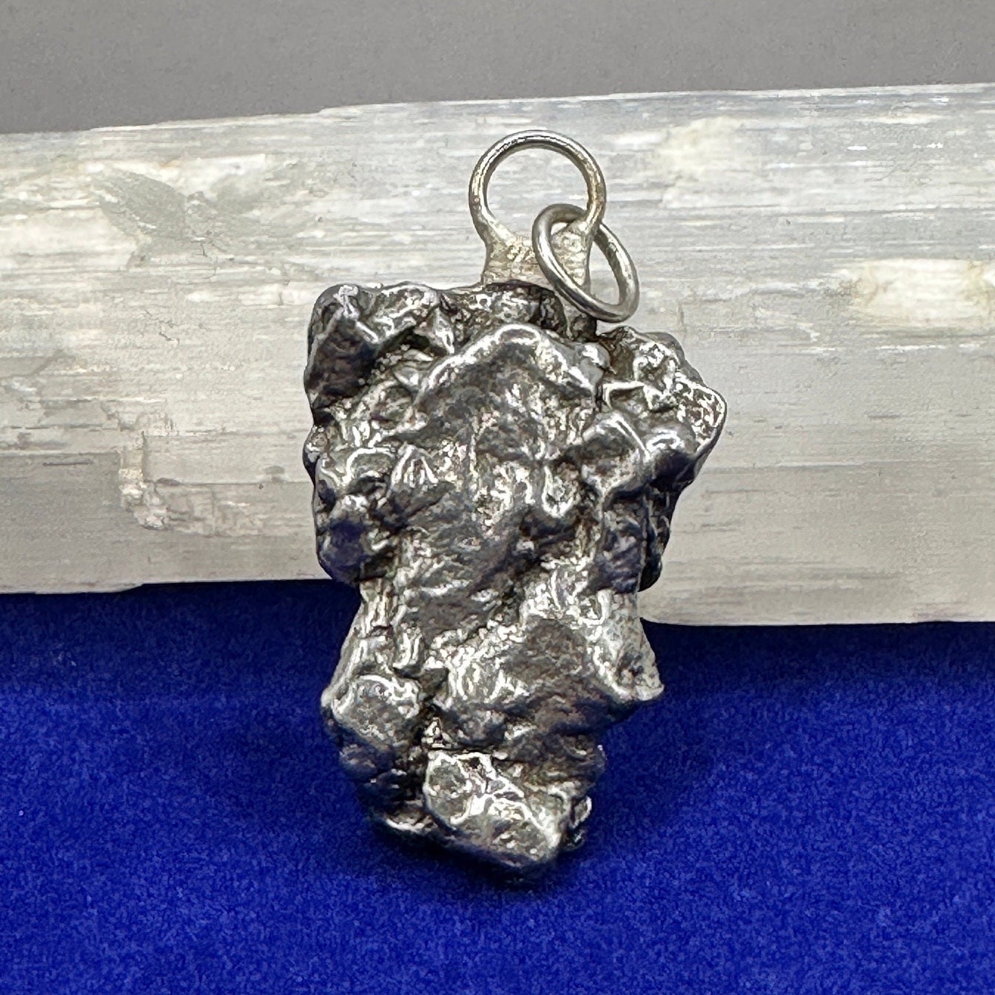 Beautiful Meteorite Campo del Cielo Pendant 18.34 Grams, Astronomy Gift, Authentic Meteorite, Meteorite Jewelry, Meteorite Pendant, COA