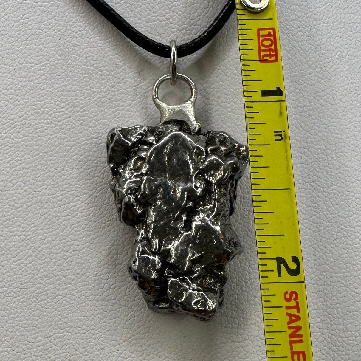 Beautiful Meteorite Campo del Cielo Pendant 18.34 Grams, Astronomy Gift, Authentic Meteorite, Meteorite Jewelry, Meteorite Pendant, COA