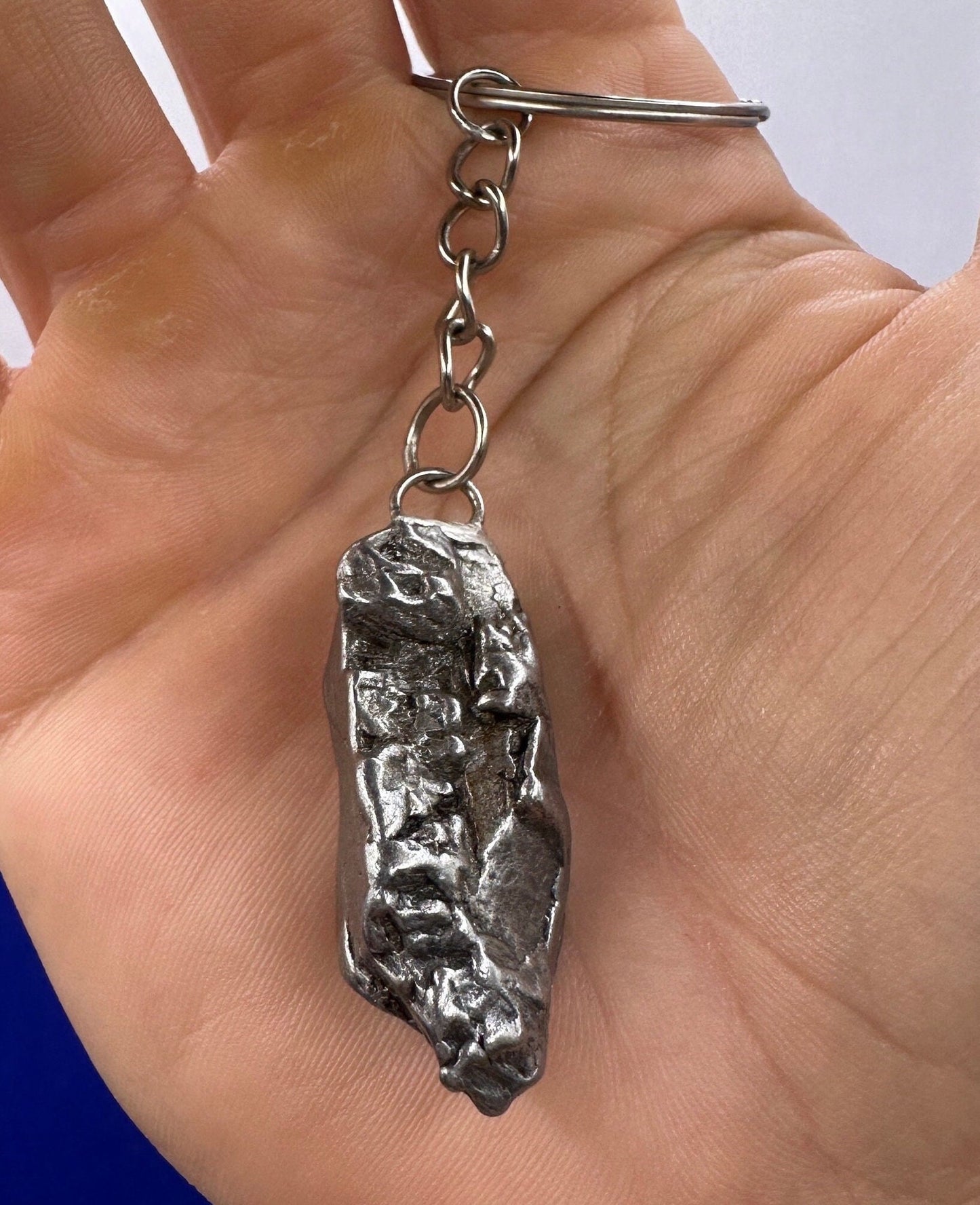 Rare Genuine Aletai Meteorite Keychain, Iron Meteorite, COA, Aletai, Astronomy Gift, Space Gift, Keychain, Space Accessories, 32.71 Grams