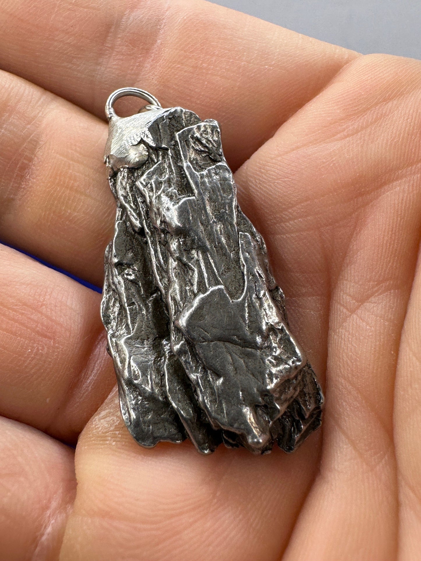 Beautiful Meteorite Campo del Cielo Pendant 17.76 grams, Astronomy Gift, Authentic Meteorite, Meteorite Jewelry, Meteorite Pendant, COA