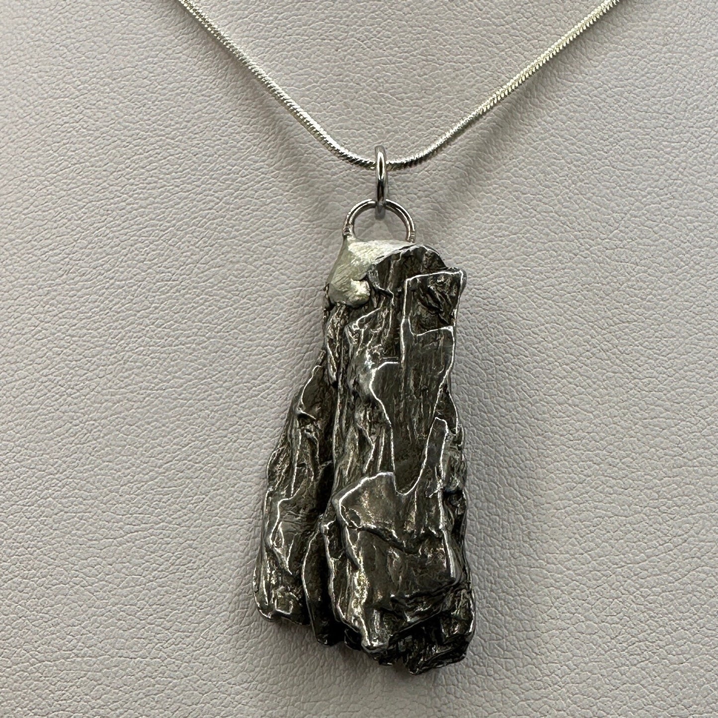 Beautiful Meteorite Campo del Cielo Pendant 17.76 grams, Astronomy Gift, Authentic Meteorite, Meteorite Jewelry, Meteorite Pendant, COA