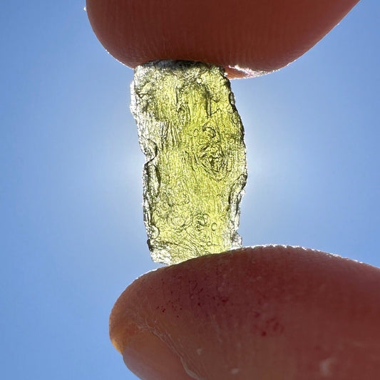 Moldavite Tektite Specimen, High Quality, Transformation, Manifestation, Reiki, Athentic, Moldavite Crystal, 0.73 grams|3.65 carats