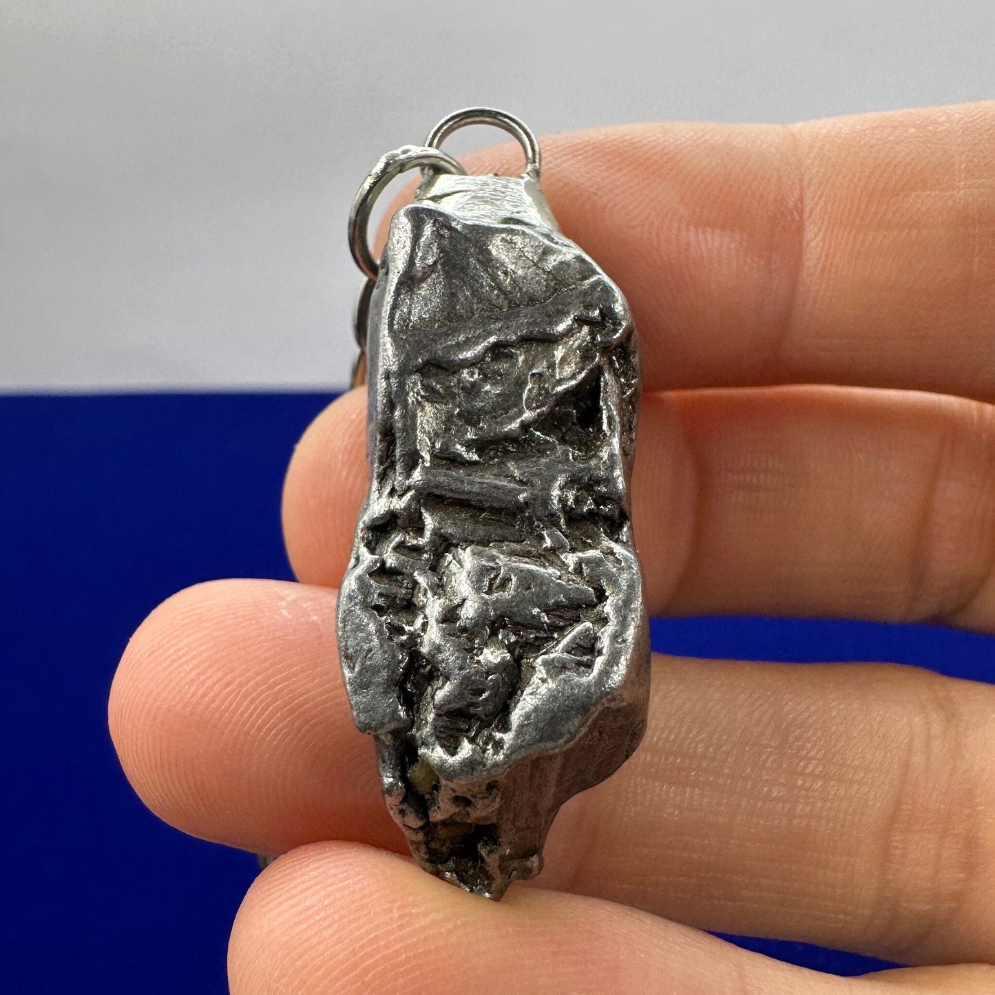 Rare Genuine Aletai Meteorite Keychain, Iron Meteorite, COA, Aletai, Astronomy Gift, Space Gift, Keychain, Space Accessories, 32.71 Grams