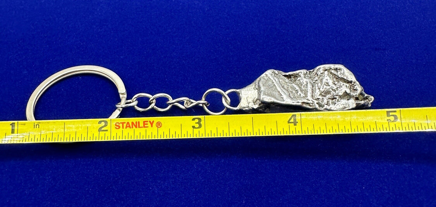 Rare Genuine Aletai Meteorite Keychain, Iron Meteorite, COA, Aletai, Astronomy Gift, Space Gift, Keychain, Space Accessories, 32.71 Grams