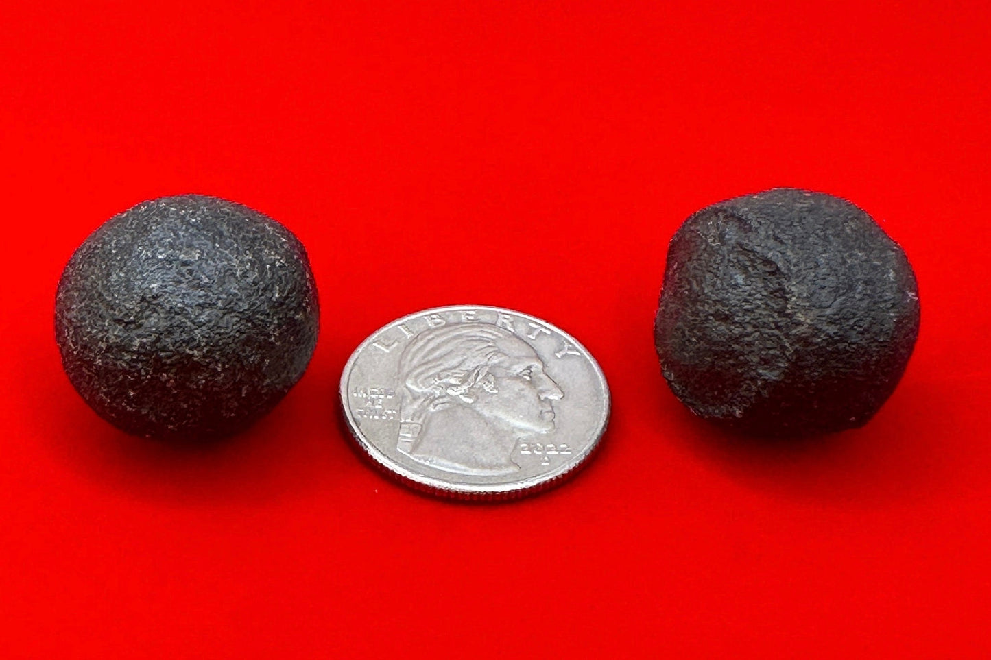 Rare and Unique Tiny Moqui Marbles, Pair of Stones, Shaman Stones, Southern Utah, Thunder Stones, Hopi Marbles, Sandstone, 25.15 grams