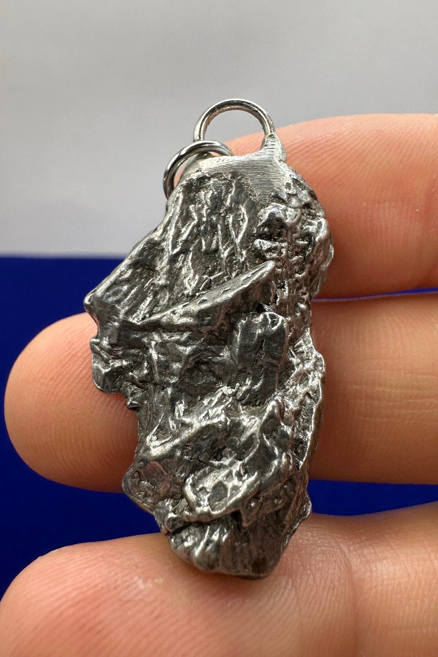 Campo del Meteorite Pendant, Astronomy Gift, Authentic Meteorite, Meteorite Jewelry, Meteorite Pendant, COA, Space Gift, 17.90 Grams