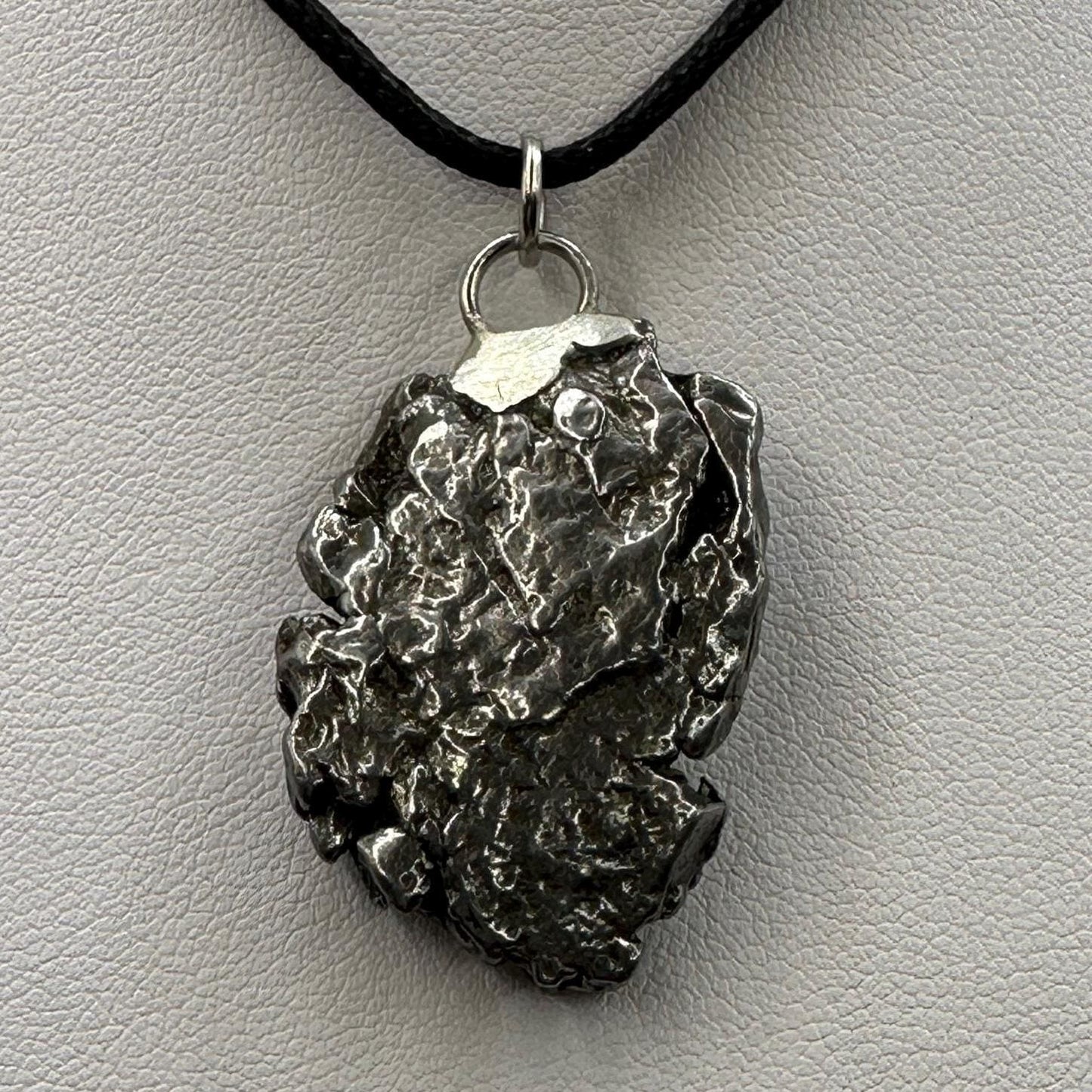 Beautiful Meteorite Campo del Cielo Pendant 18.04 Grams, Astronomy Gift, Authentic Meteorite, Meteorite Jewelry, Meteorite Pendant, COA