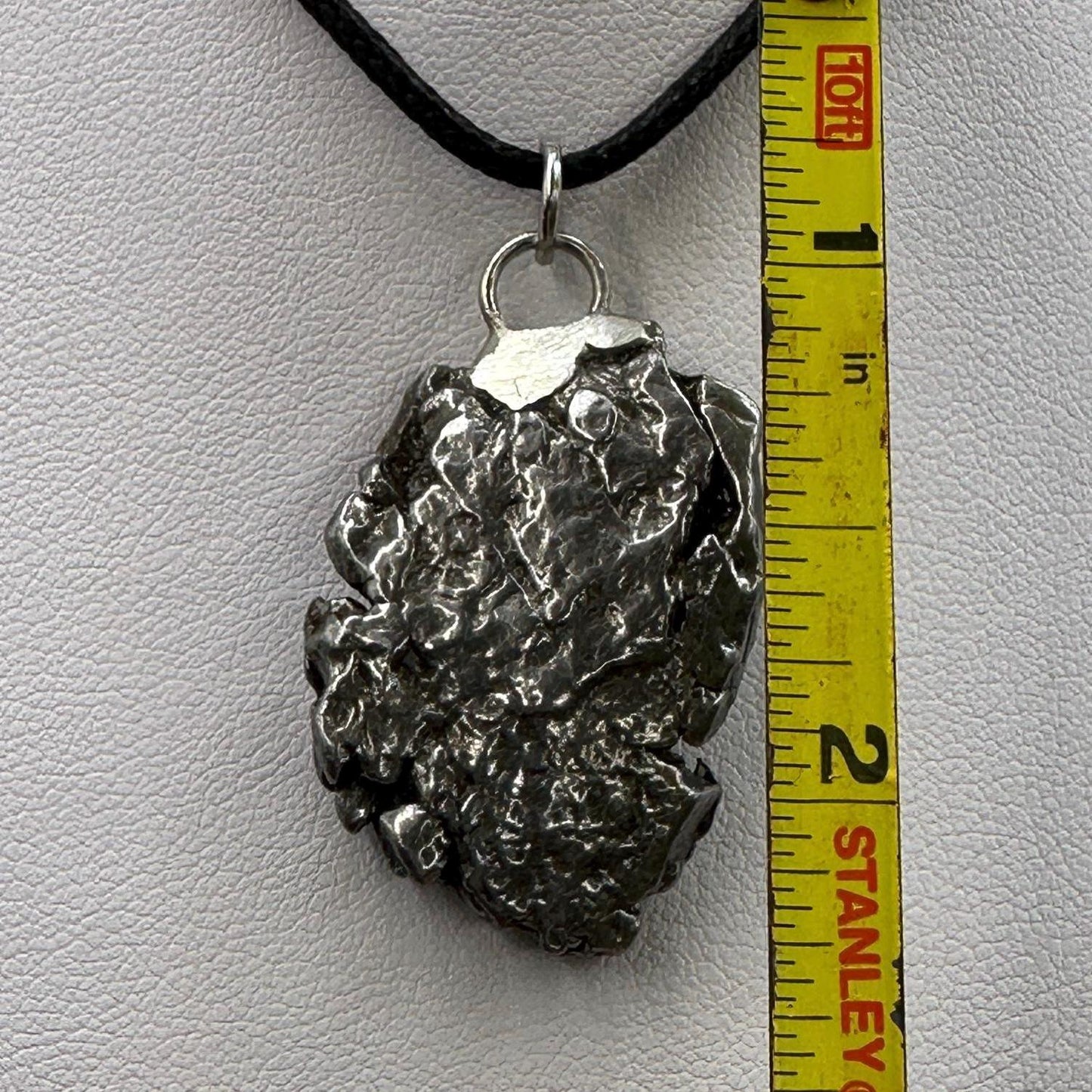 Beautiful Meteorite Campo del Cielo Pendant 18.04 Grams, Astronomy Gift, Authentic Meteorite, Meteorite Jewelry, Meteorite Pendant, COA