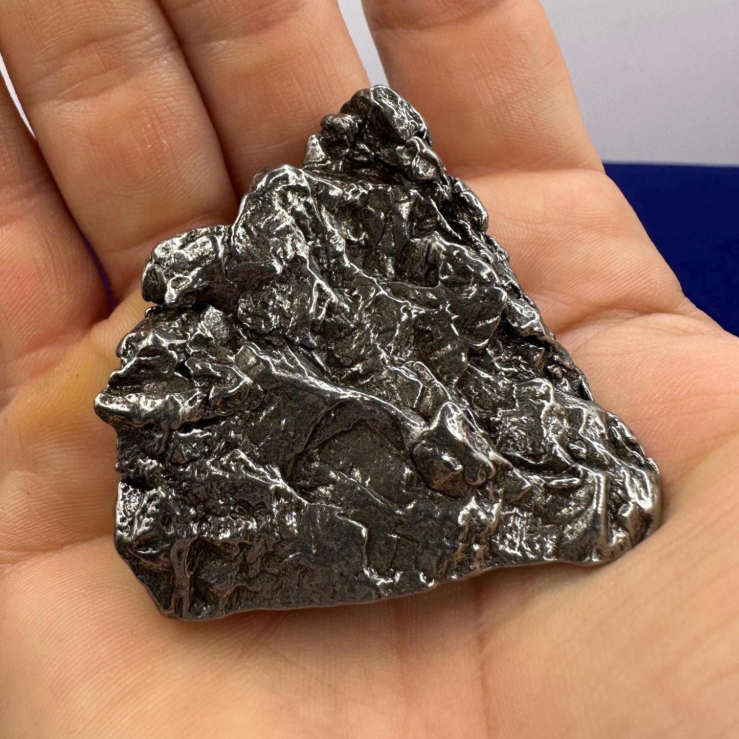 Meteorite Specimen Campo del Cielo 116 grams, Office Decor, Astronomy Gift, Space Gift, Space, Triangular Shaped, Iron Meteorite, Meteorite