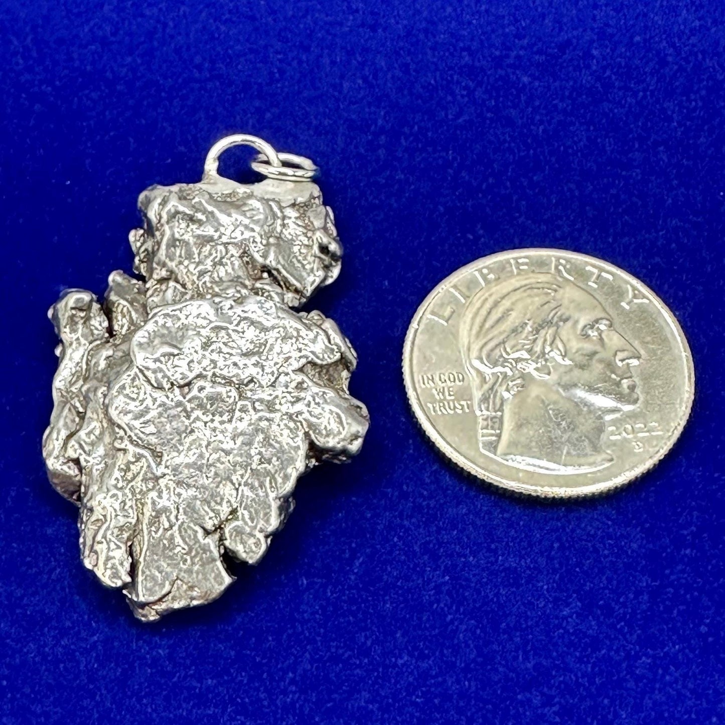 Unique and Rare Campo del Cielo Meteorite Pendant 25.19 grams, Astronomy Gift, Rare Moving Piece, Iron Meteorite, Space Gift, Space