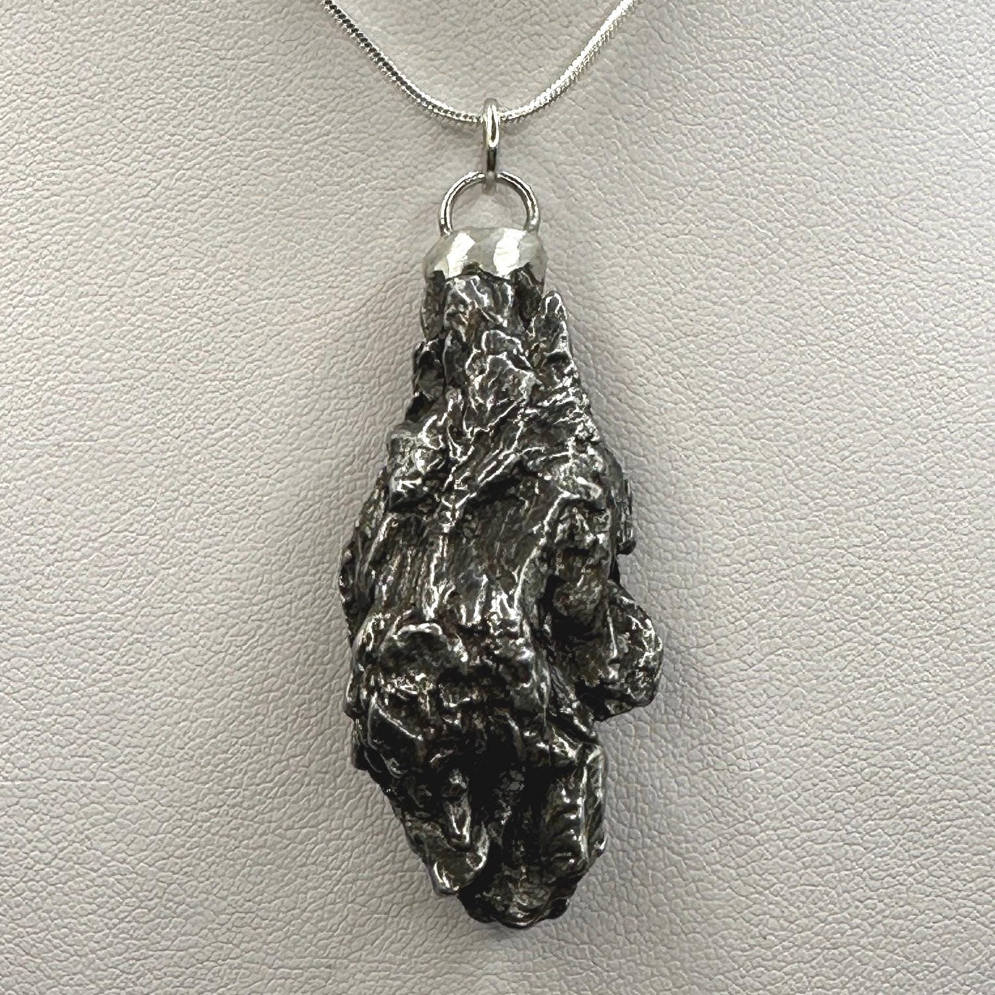 Beautiful Meteorite Campo del Cielo Pendant, 33.92 grams, Astronomy Gift, Authentic Meteorite, Meteorite Jewelry, Meteorite Pendant, COA