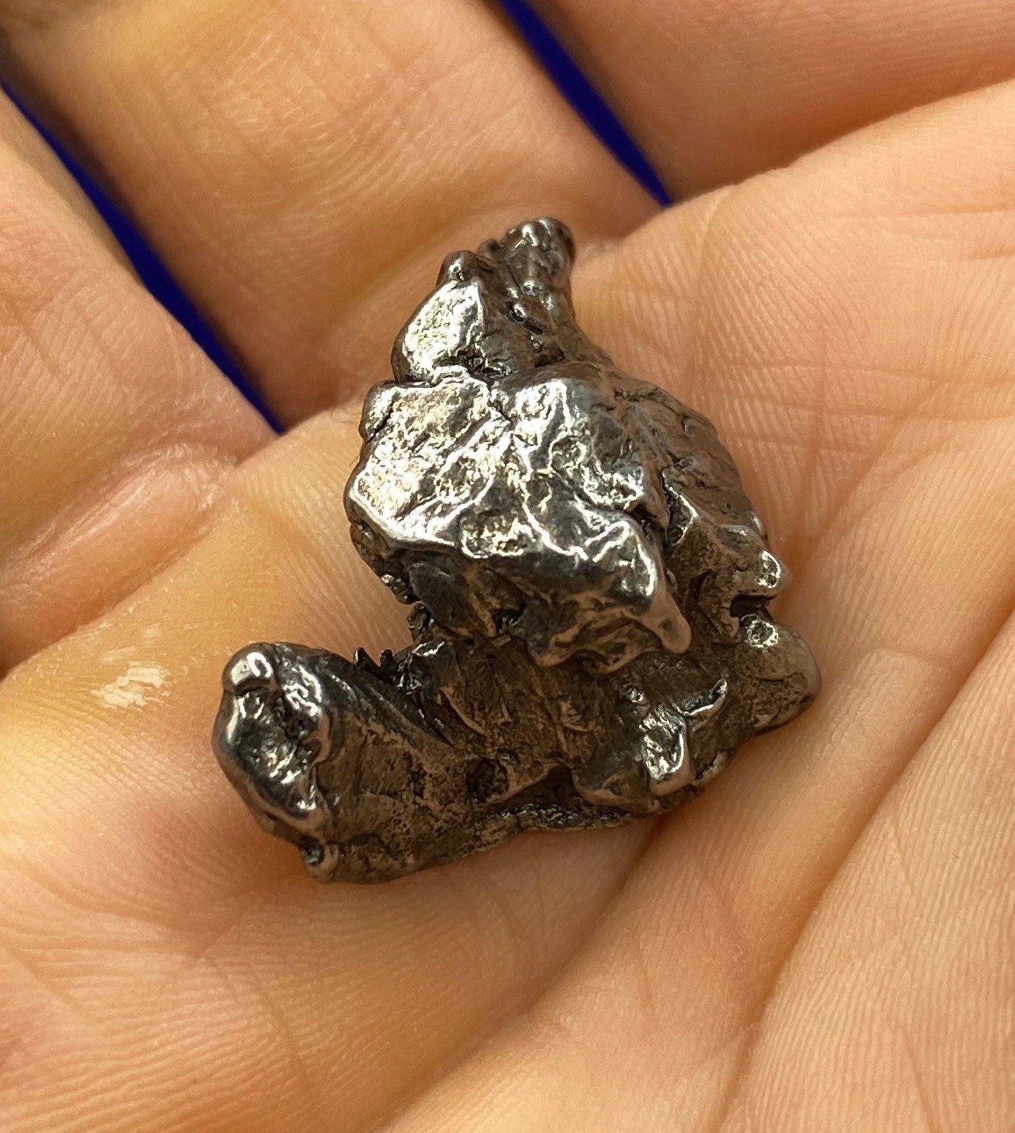 Beautiful Meteorite Specimen Campo del Cielo 17.10 grams, comes with a display case and velvet carrying bag, Astronomy Gift, Space Gift