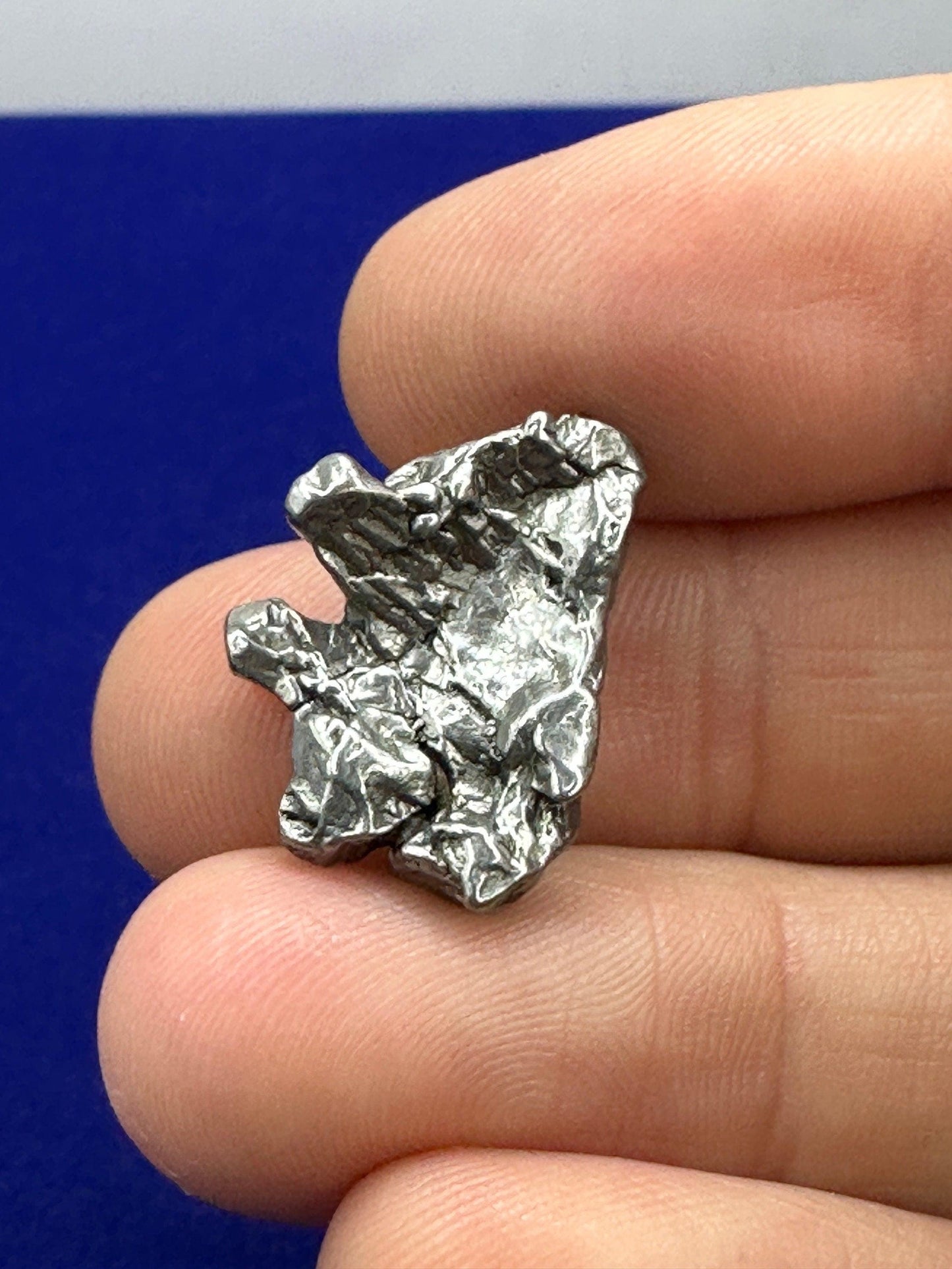 Tiny Meteorite Specimen Campo del Cielo 4.74 grams, Iron Meteorite, Astronomy Gift, Pocket Sized Gift, Space Gift, Gift for Kids of all Ages