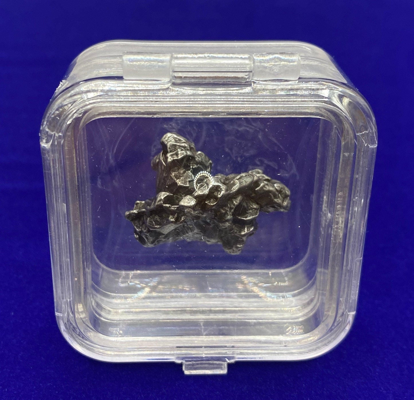 Unique Meteorite Specimen Campo del Cielo 22.58 grams, Rare Moving Piece, Reiki, Astronomy Gift, Display Case and Carrying Bag