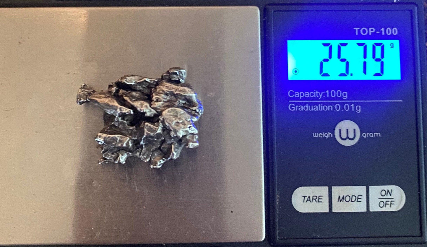 Campo del Cielo Meteorite Specimen, Beautiful and Unique, Astronomy Gift, Space Gift, Reiki, Energy Work, Iron Meteorite, 25.79 grams