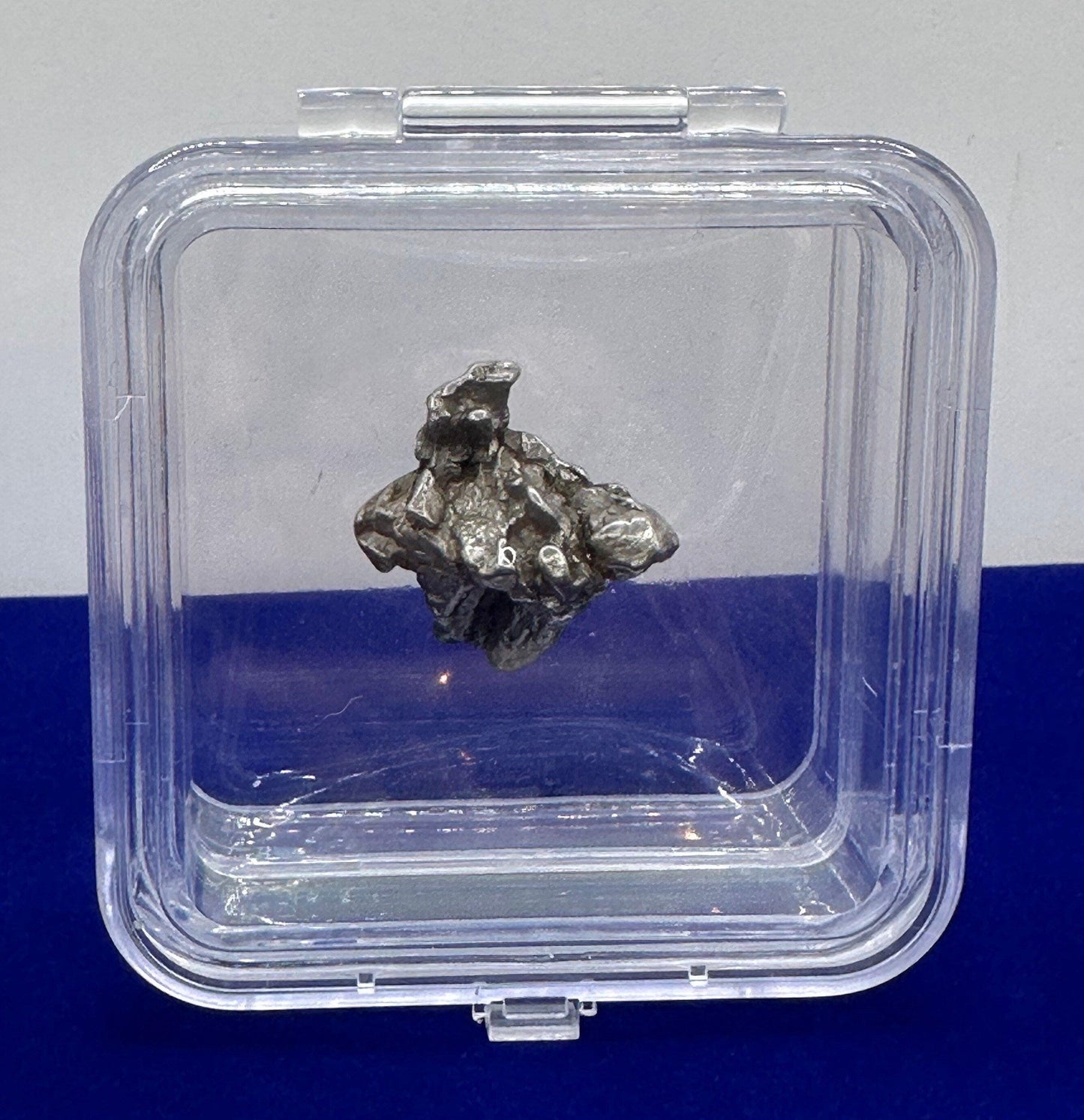 Meteorite Specimen Campo del Cielo 27.21 grams, comes with a display case and stand, Astronomy Gift, Space Gift, Reiki, Space