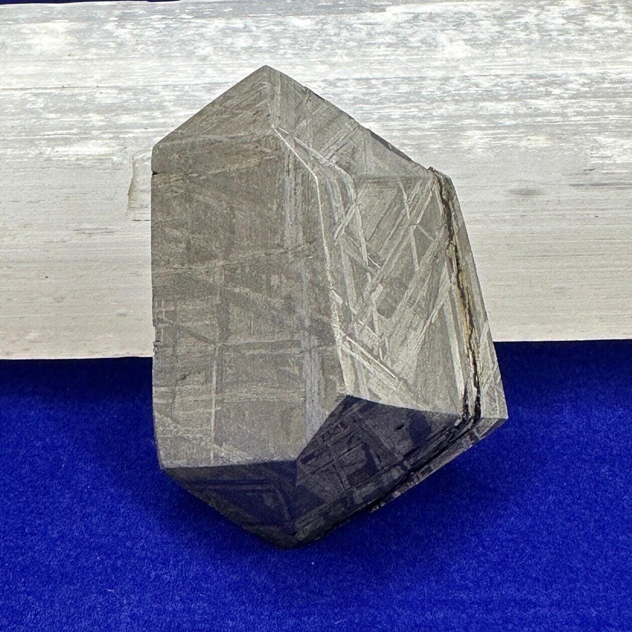 Muonionalusta Meteorite, Triangular Shaped, Etched and Polished, Sweden, Astronomy Gift, Authentic Muonionalusta Meteorite, 34.43 grams