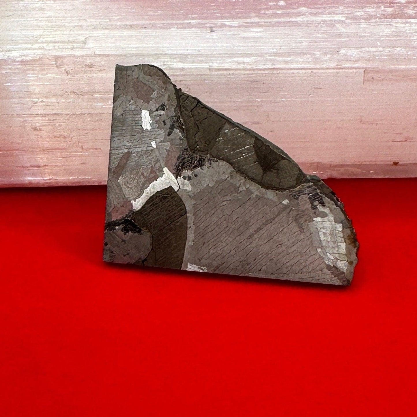 Unique Iron Meteorite Mundrabilla Etched Slice, 9.94 grams, Astronomy Gift, Space Gift, Iron Meteorite, Australia, Meteorite Collection