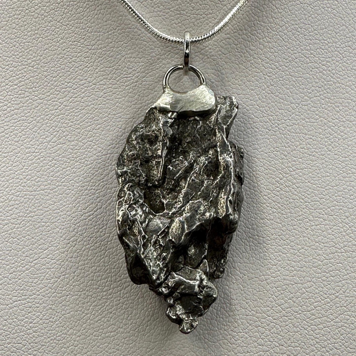 Beautiful Meteorite Campo del Cielo Pendant 14.23 Grams, Astronomy Gift, Authentic Meteorite, Meteorite Jewelry, Meteorite Pendant, COA