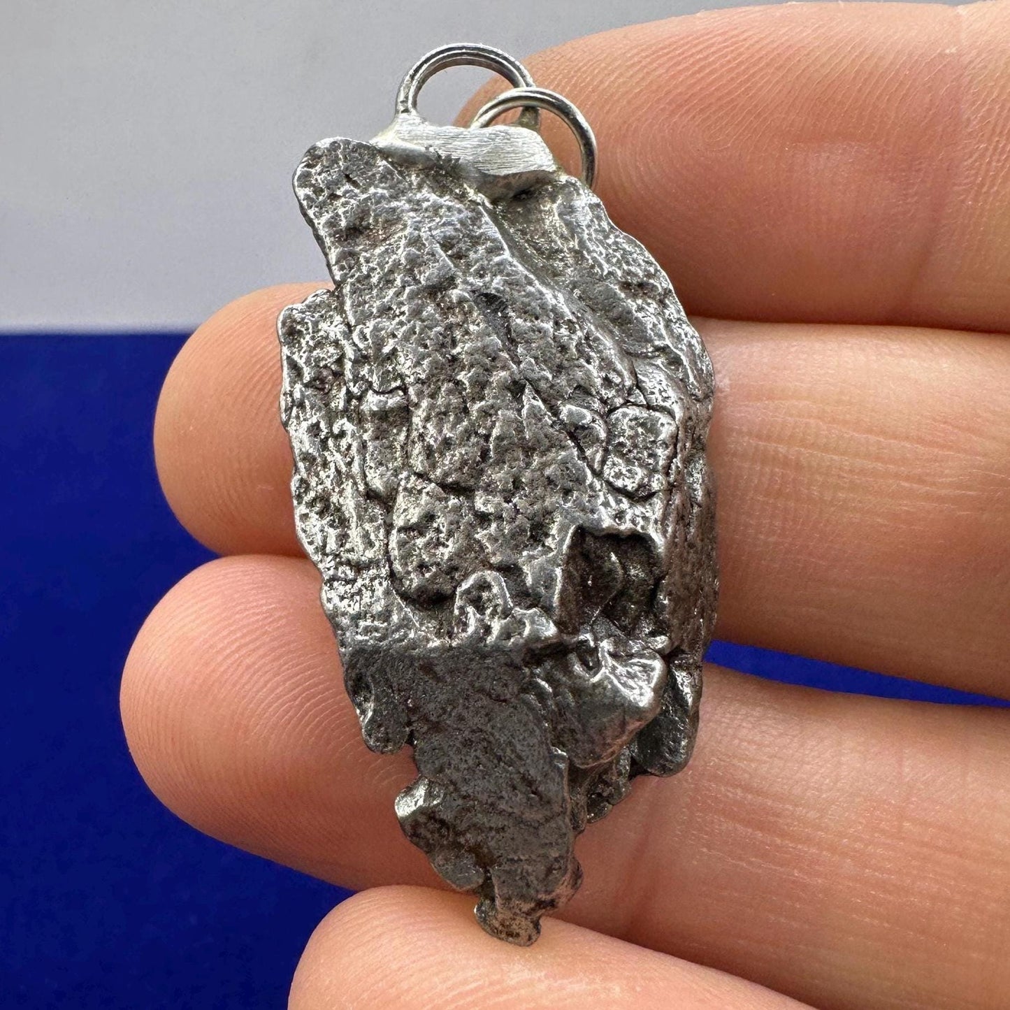 Beautiful Meteorite Campo del Cielo Pendant 14.23 Grams, Astronomy Gift, Authentic Meteorite, Meteorite Jewelry, Meteorite Pendant, COA