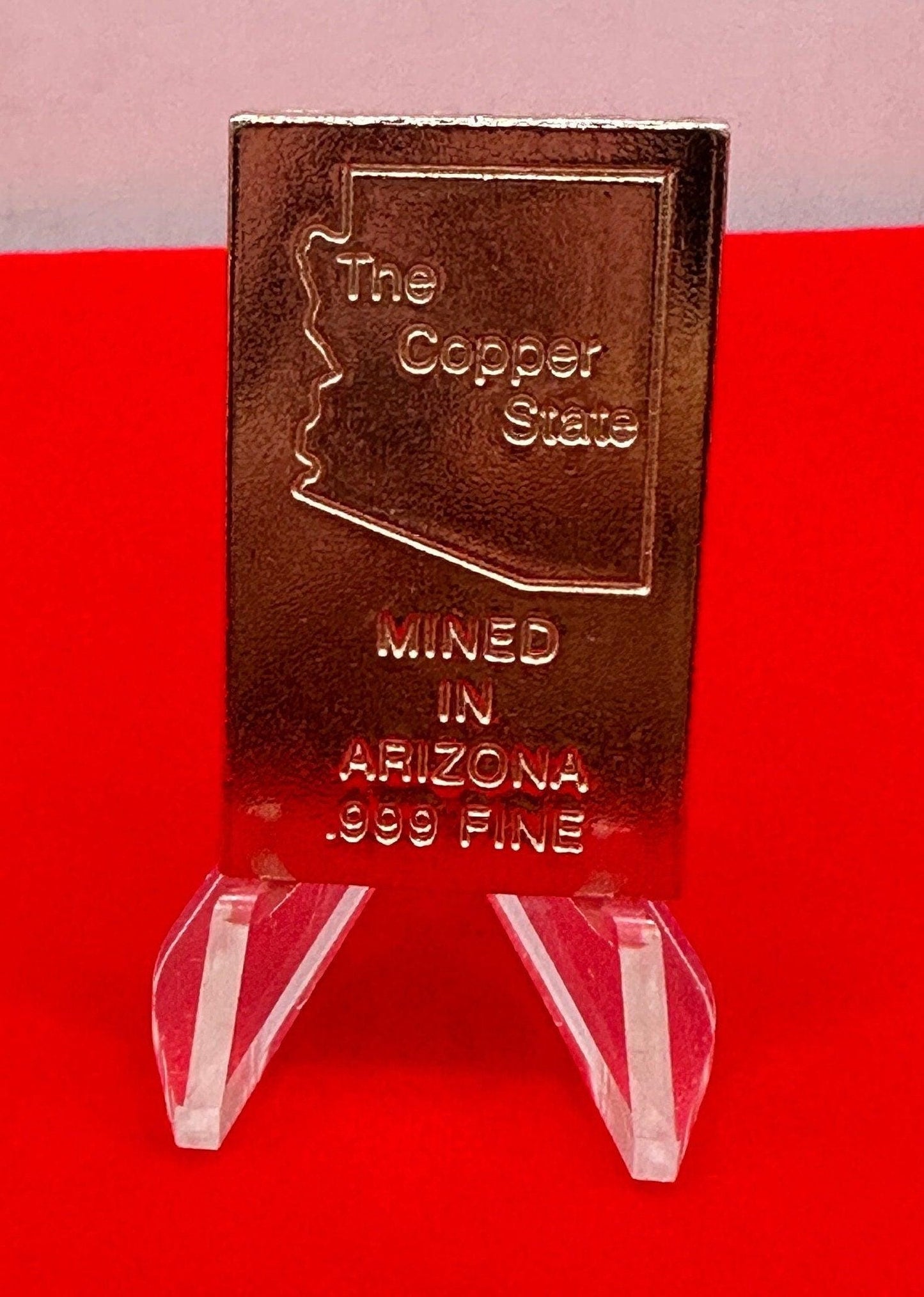 Beautiful Arizona .999 Fine Copper Bar, Globe Arizona Copper, Arizona, Copper, Arizona Gift, Copper Bar, 30 grams, 1.1 ounces