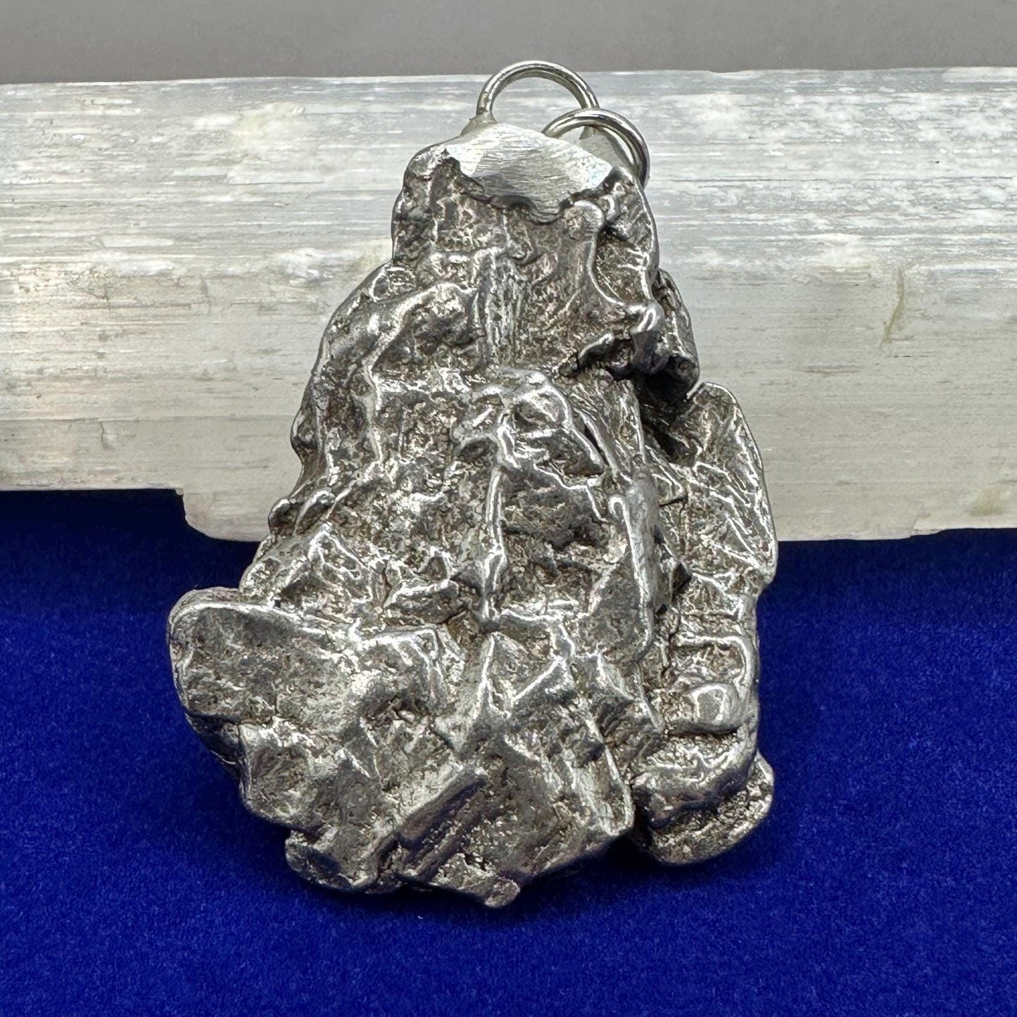 Beautiful Meteorite Campo del Cielo Pendant, 40.70 grams, Astronomy Gift, Authentic Meteorite, Meteorite Jewelry, Meteorite Pendant, COA