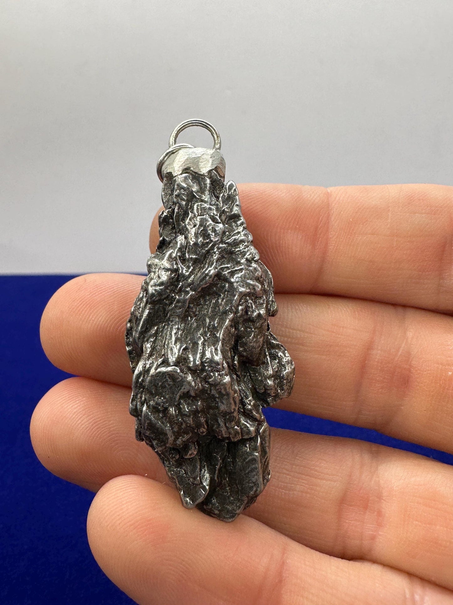 Beautiful Meteorite Campo del Cielo Pendant, 33.92 grams, Astronomy Gift, Authentic Meteorite, Meteorite Jewelry, Meteorite Pendant, COA