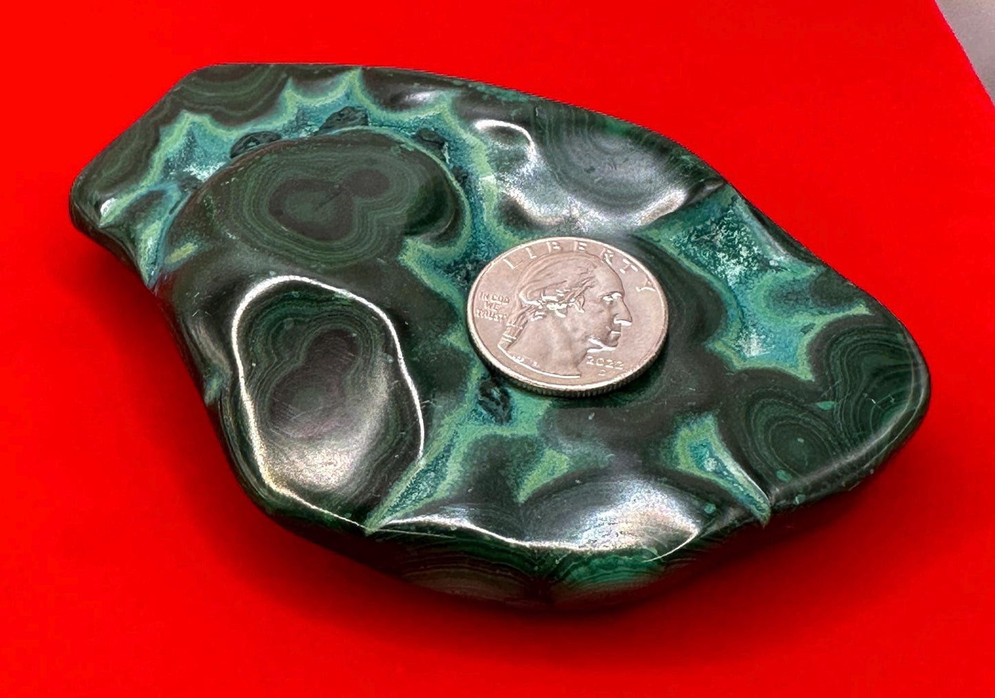 Polished Malachite Chrysocolla Formation, Malachite Paperweight, Malachite, Heart Chakra, Protection, Home Decore, Office Decor, 378 grams