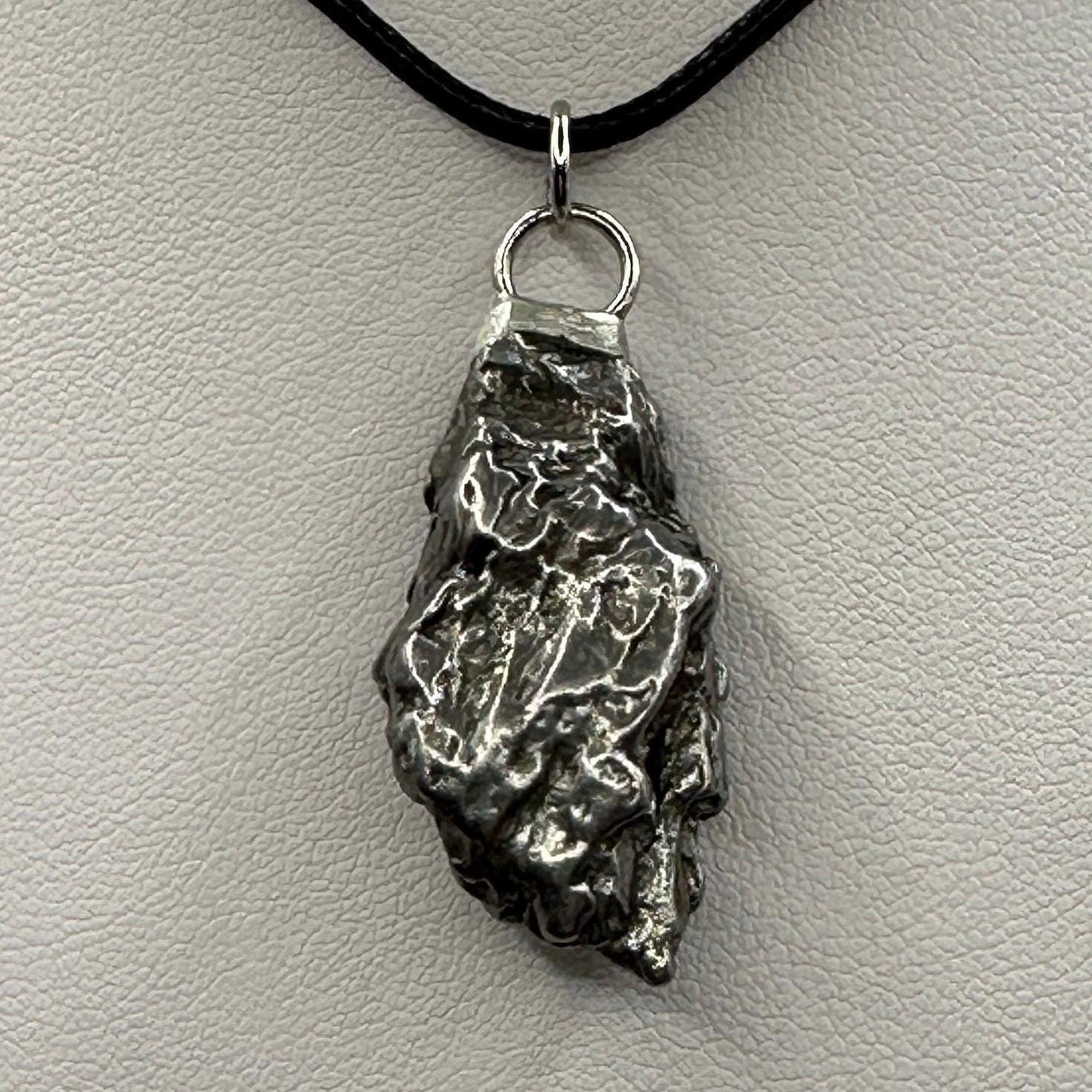 Beautiful Meteorite Campo del Cielo Pendant 17.35 Grams, Astronomy Gift, Authentic Meteorite, Meteorite Jewelry, Meteorite Pendant, COA