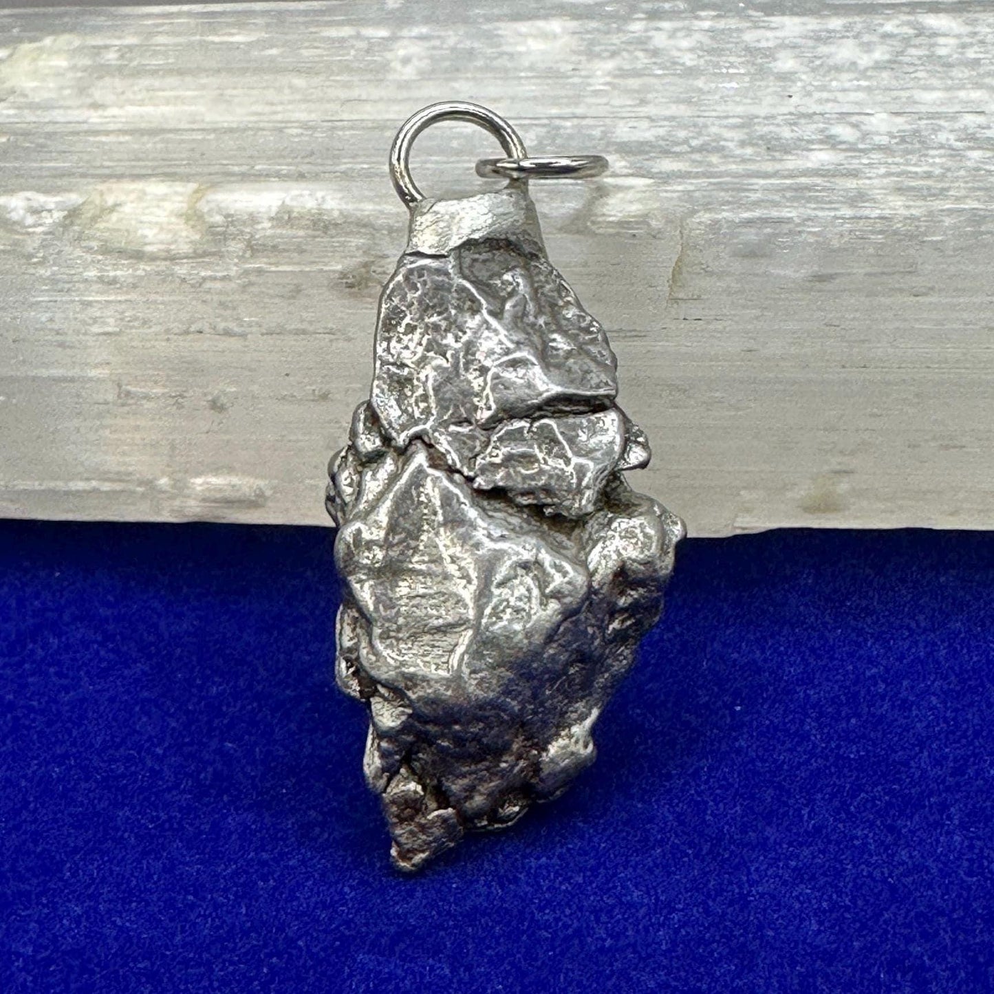 Beautiful Meteorite Campo del Cielo Pendant 17.35 Grams, Astronomy Gift, Authentic Meteorite, Meteorite Jewelry, Meteorite Pendant, COA