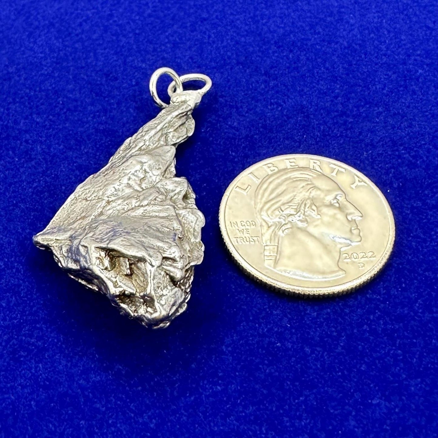 Beautiful Meteorite Campo del Cielo Pendant, 22.33 grams, Astronomy Gift, Authentic Meteorite, Meteorite Jewelry, Meteorite Pendant, COA