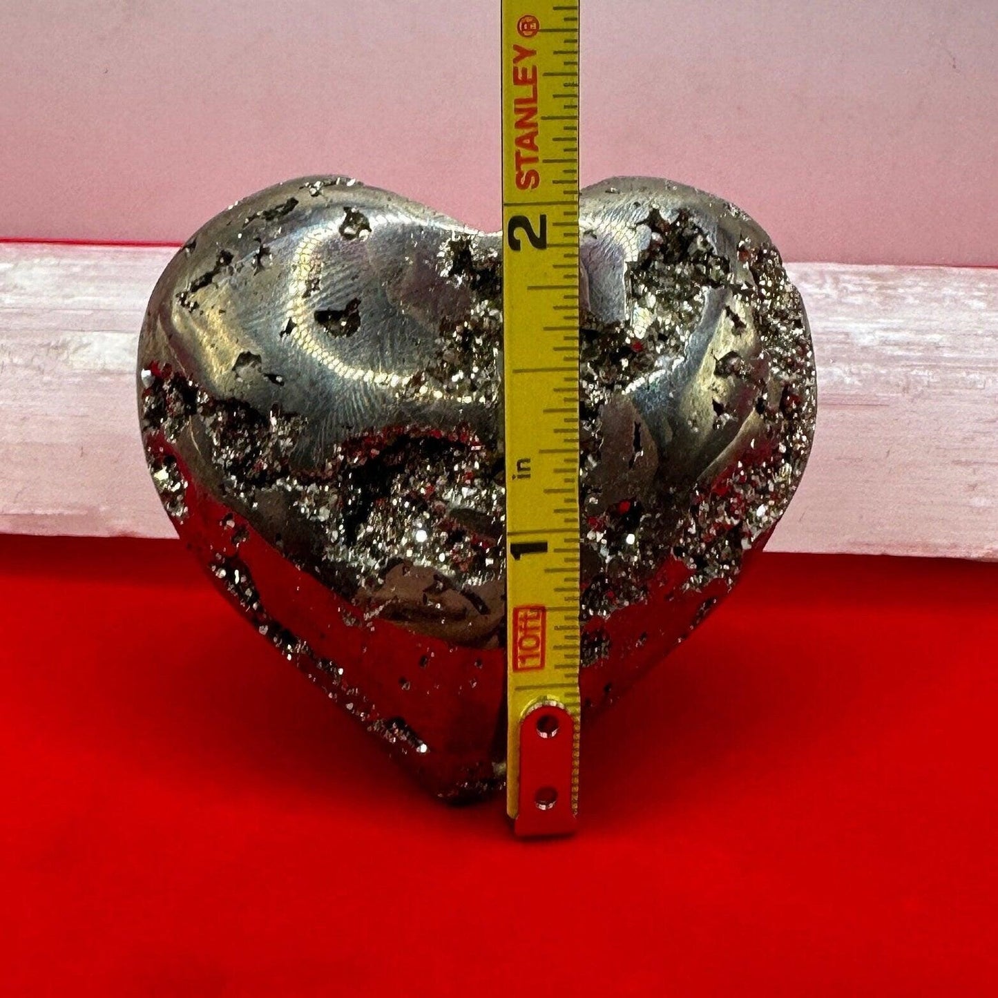 Beautiful Pyrite Heart, Pyrite, Heart Shaped, Balance, Heart, Arizona Pyrite, willpower, Mothers Day, Fools Gold, 5.4 ounces
