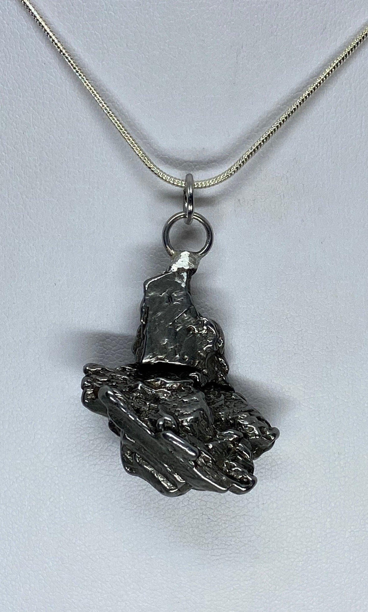 Meteorite Campo del Cielo Pendant 22.43 grams, Beautiful and unique meteorite formation, a gift from the cosmos