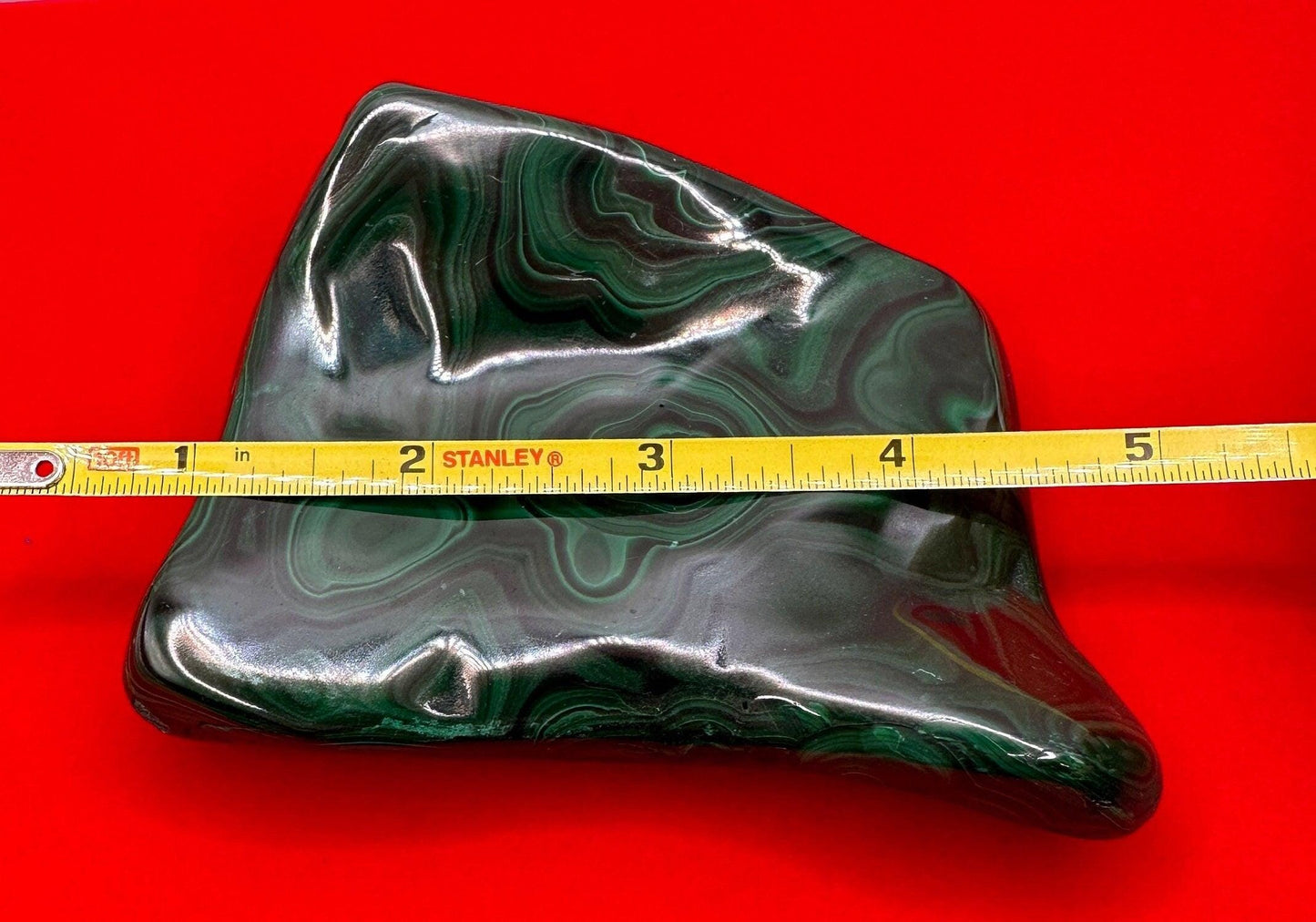 Polished Malachite Formation, Malachite Paperweight, Malachite Centerpiece, Heart Chakra, Excellent Quality, Protection, 418 grams, 14.7 oz